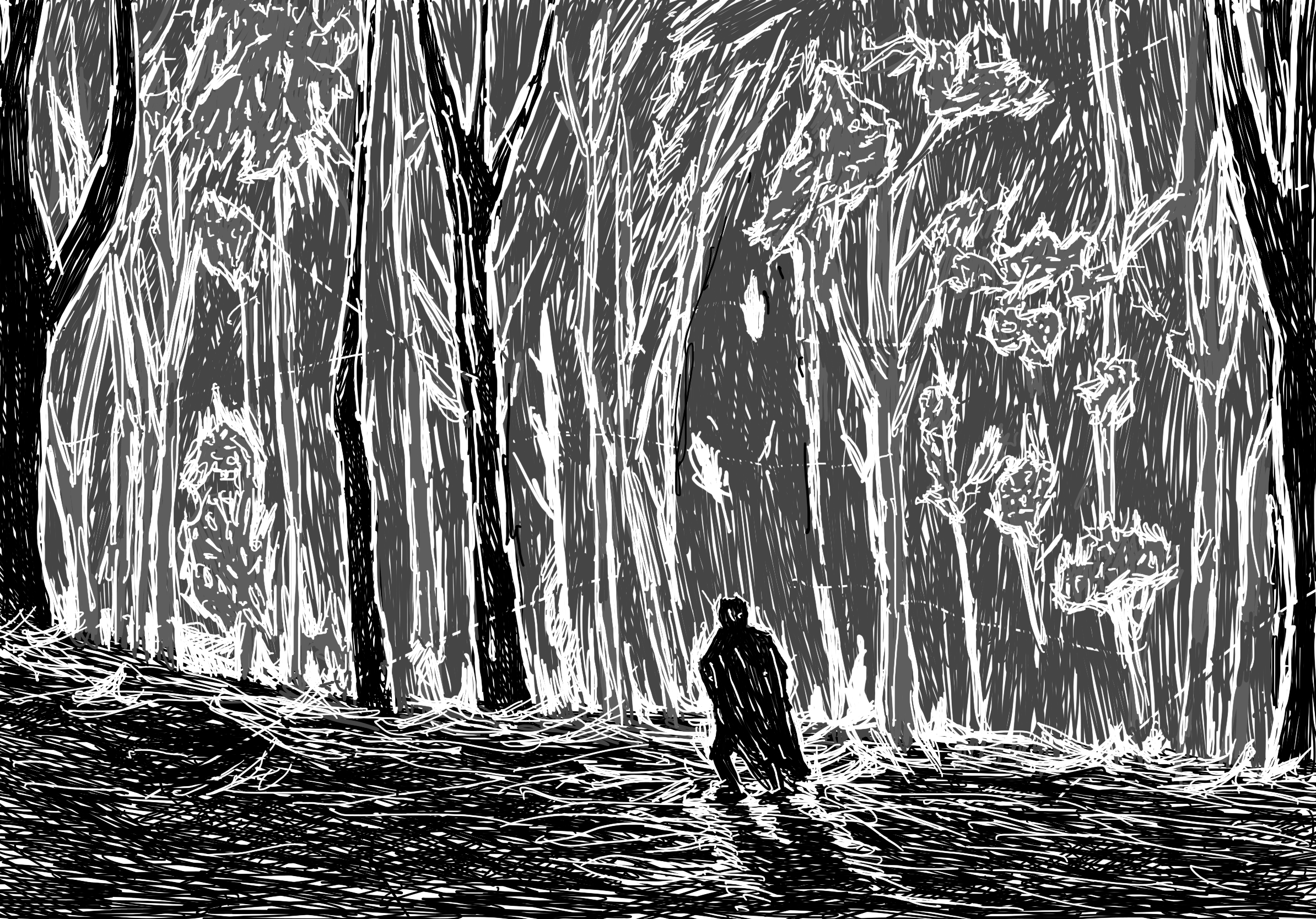 불을 만드는 사람 A Fire-maker_digital drawing_2022