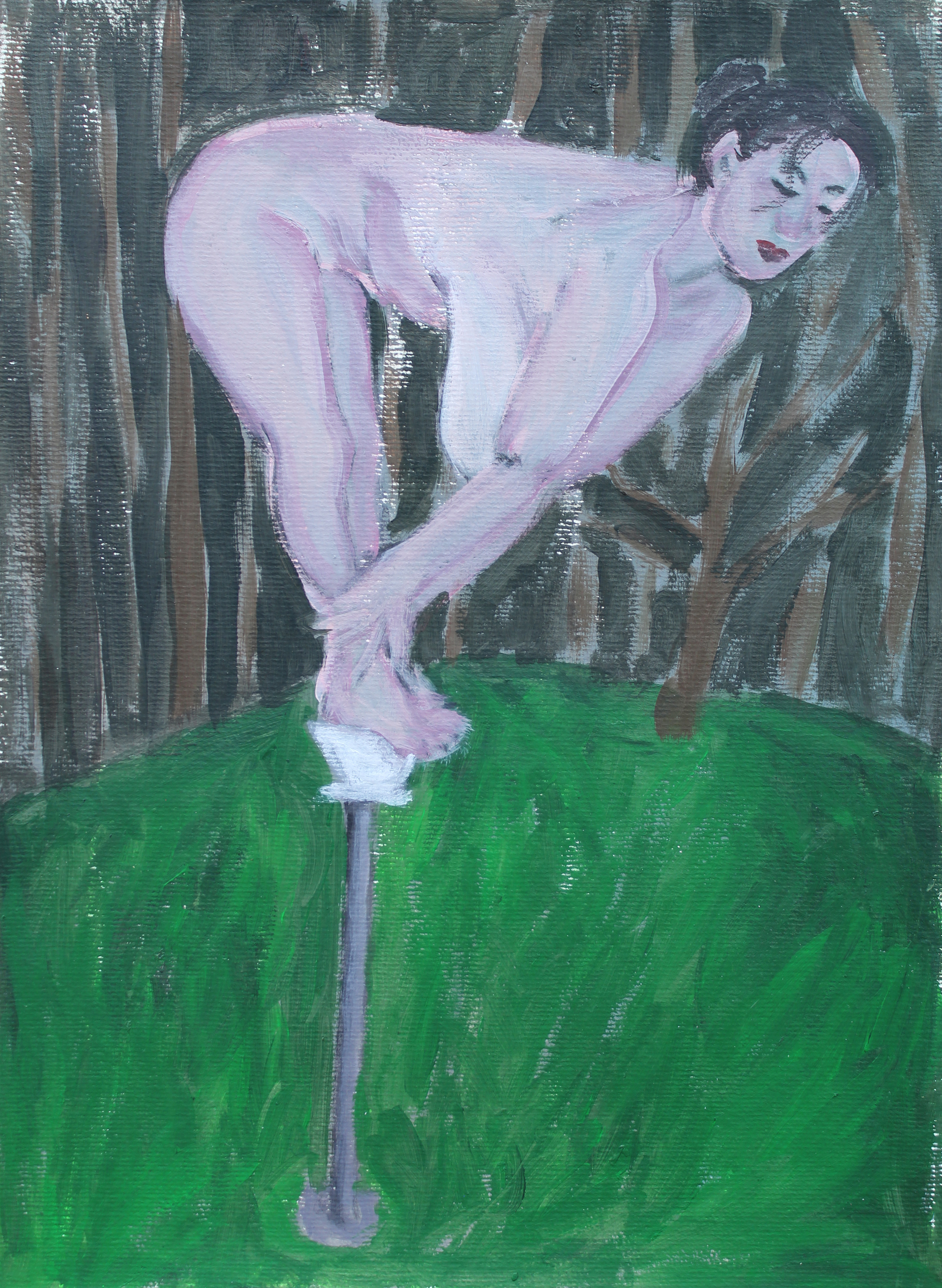 Lost VI, Acrylic on paper, A3, 2020