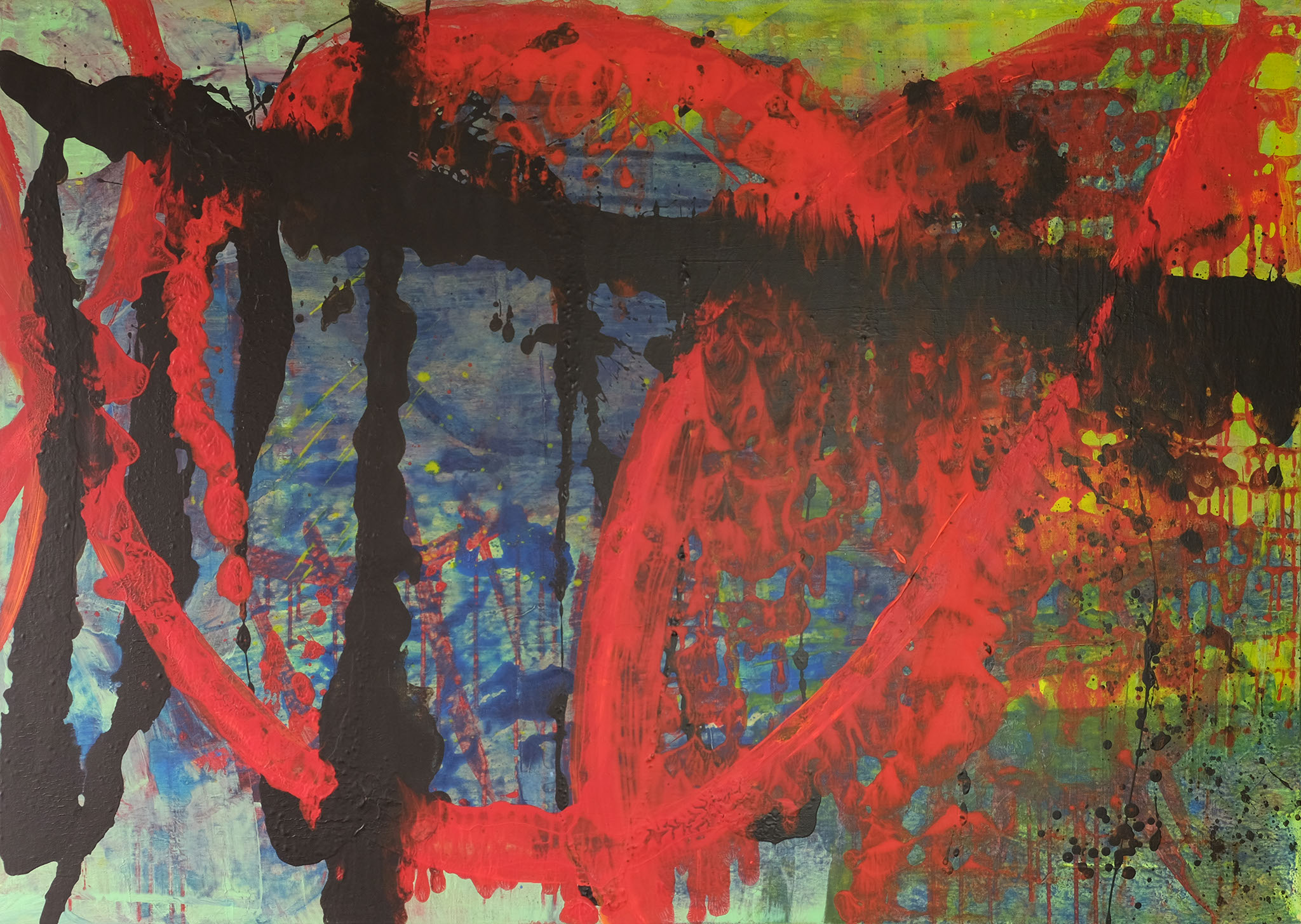 o.T.  Acryl auf Leinenwand, 100 x 140 cm