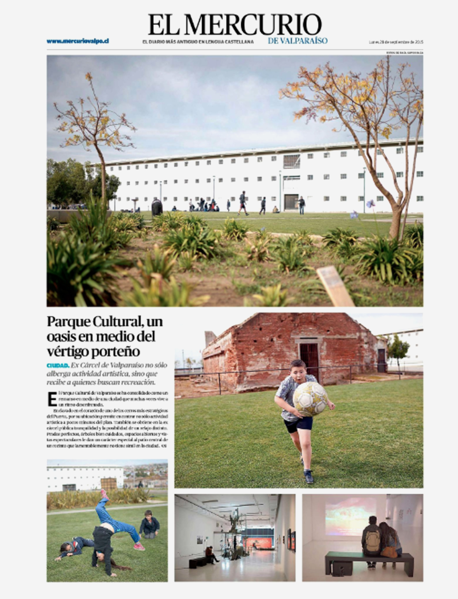 P&aacute;gina gr&aacute;fica Mercurio Valpo.