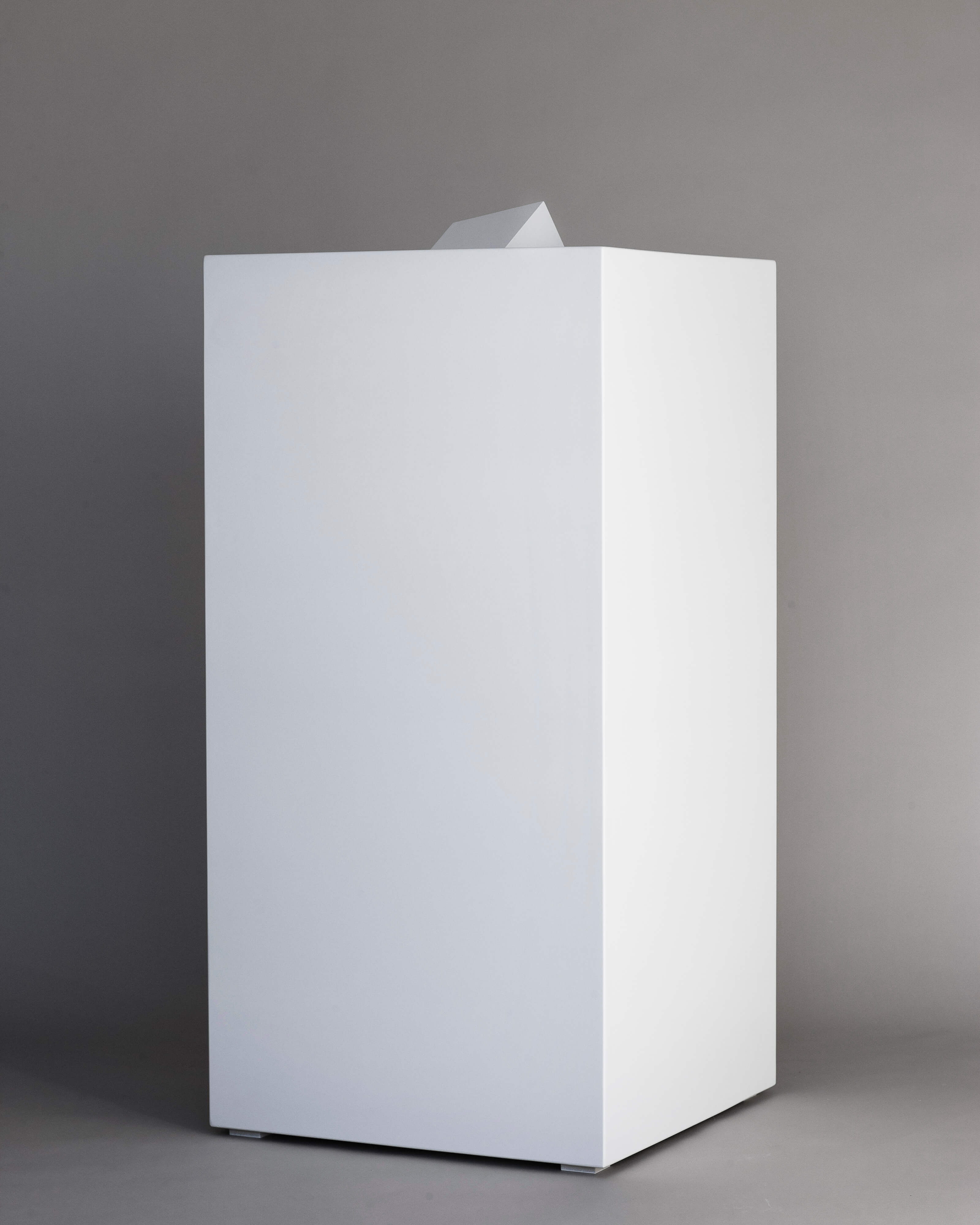 Deceit, 2011, Polystyrene, MDF, enamel and lacquer, Fabrication by Kristian Kluver, 45 x 18 x 18 in