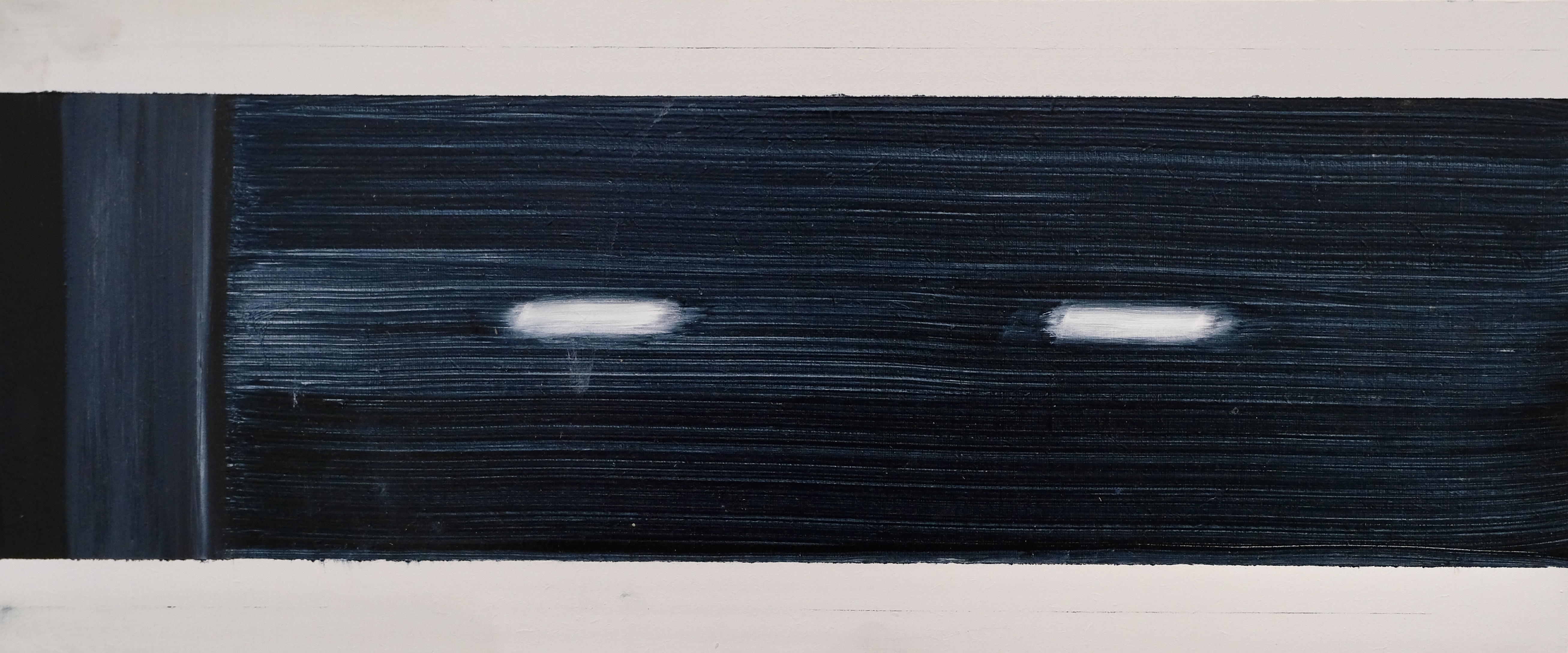 U6-2, Oil on MDF, 25 x 60 cm