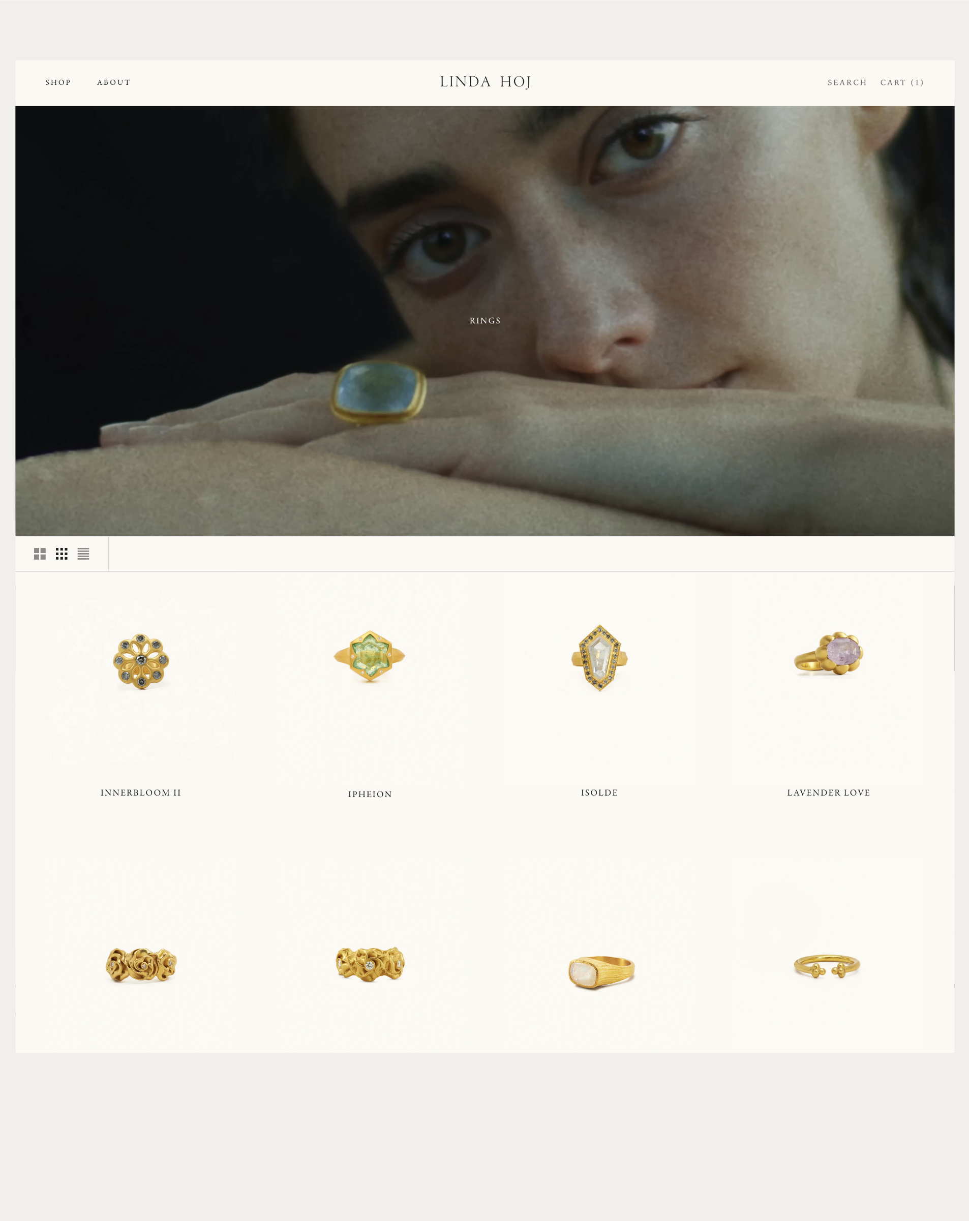 Linda Hoj — Web Design, Desktop