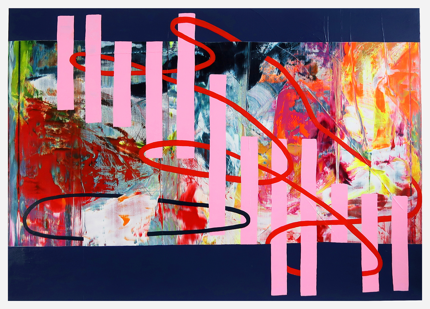 Untitled 541, 2020, Acrylic on canvas, 100x140cm