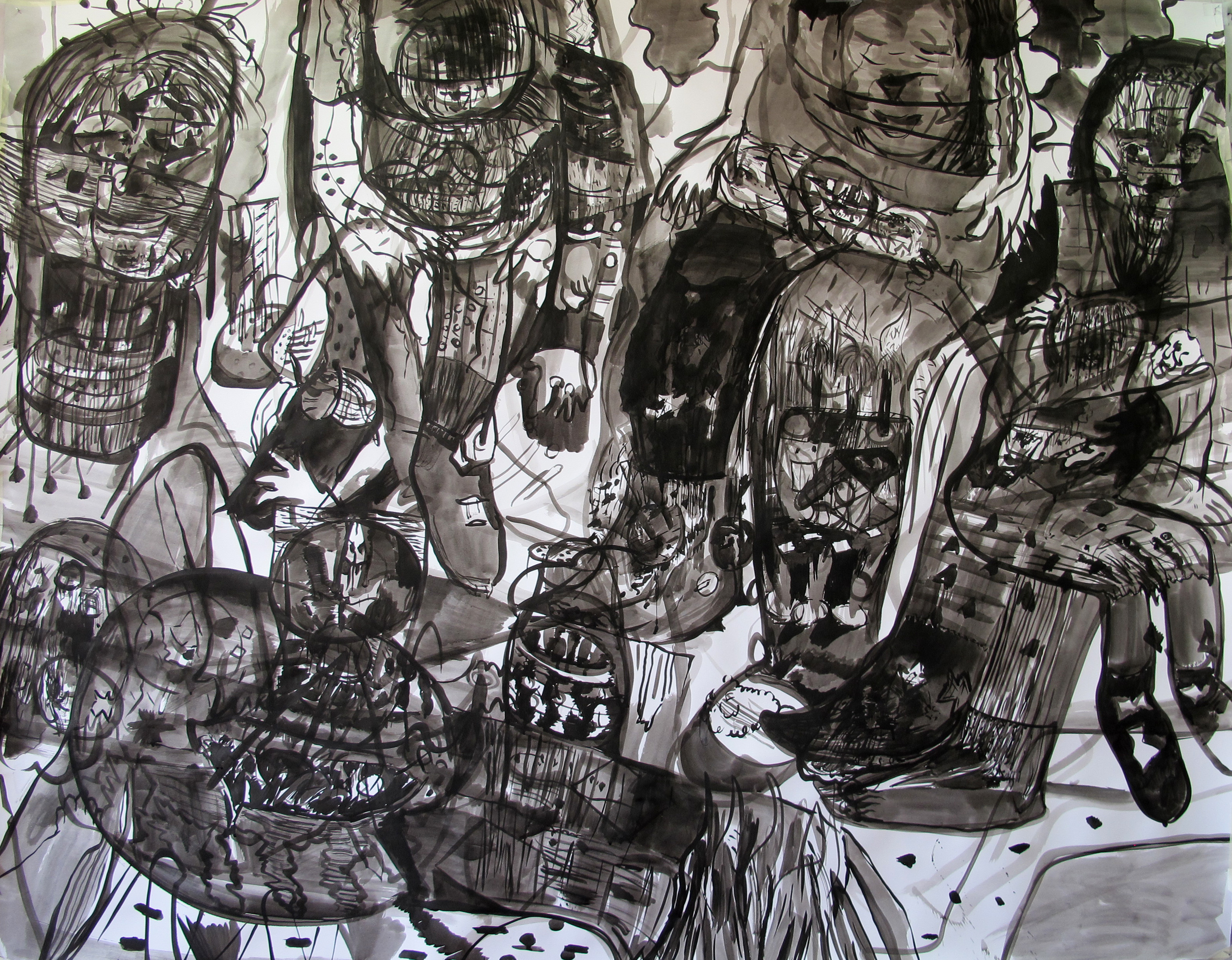tinta da china desenho, luis almeida desenhos, luis almeida art