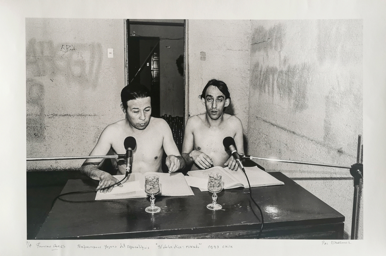 Yeguas del ApocalipsisTu dolor dice: minado / (Informe Rettig), 1993/2019Digital photograph on 100% cotton paper50 x 70 cmPhoto © Paz Errázuriz