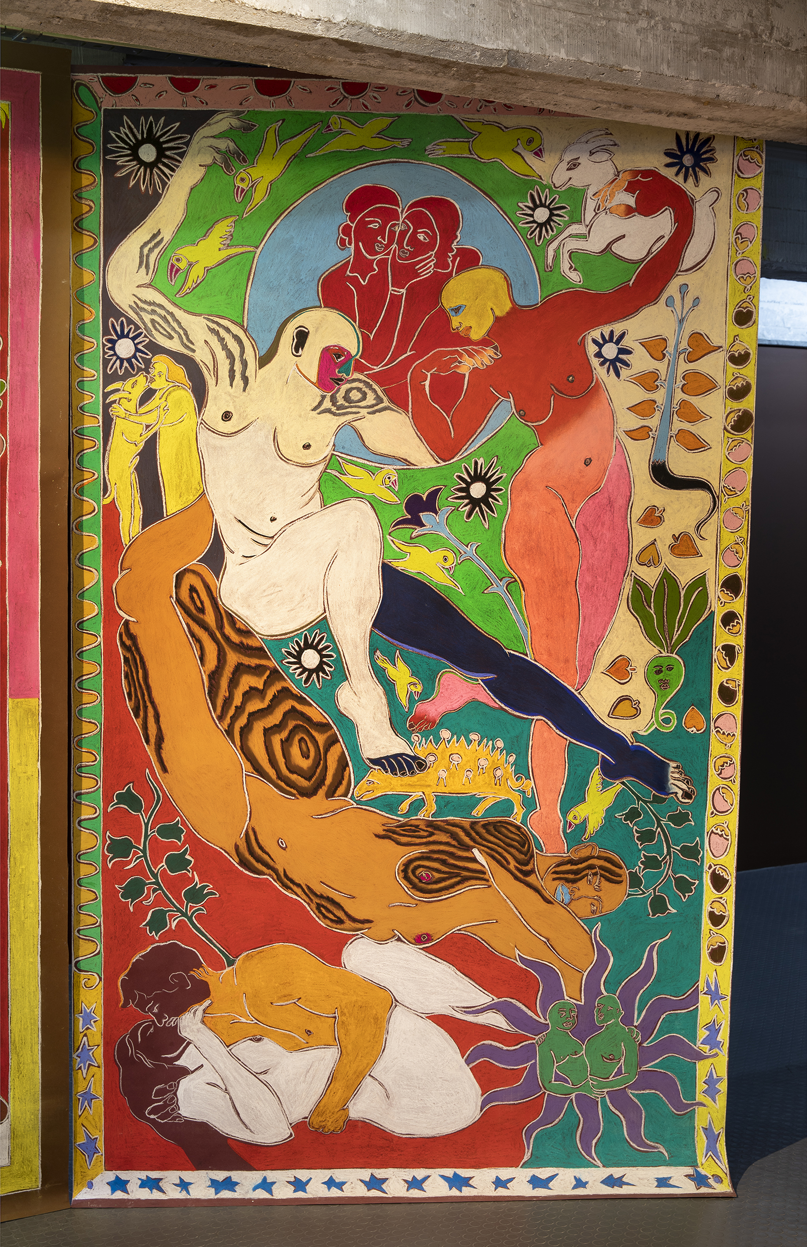 Sin títuloTiza pastel sobre papel245 x 145 cm2025(No disponible)