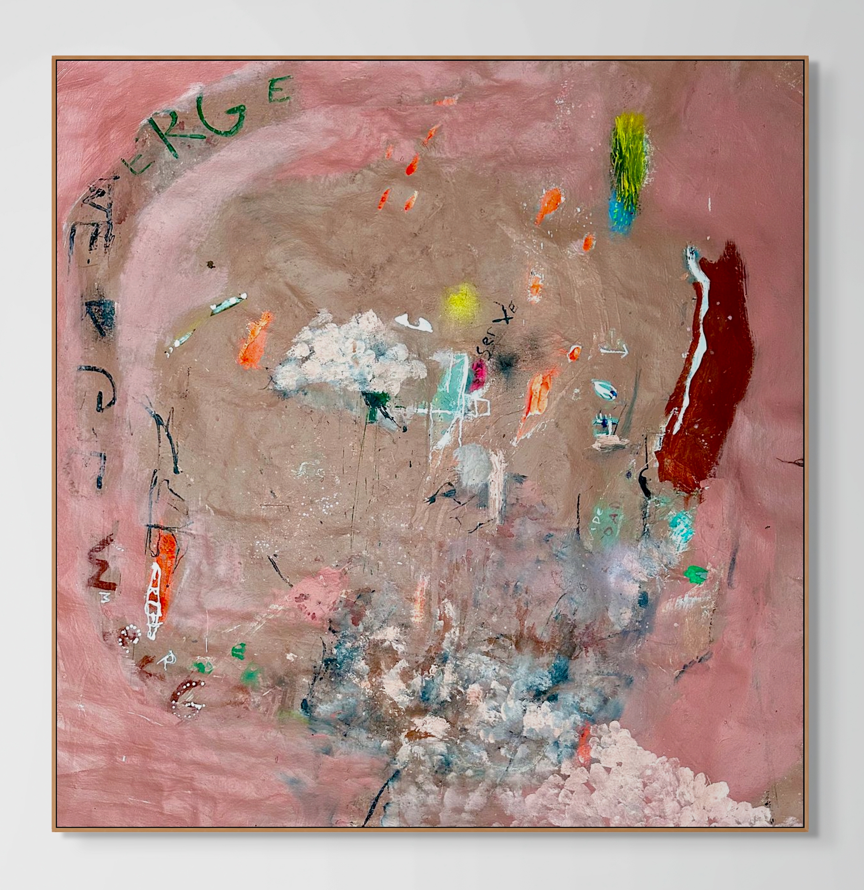 urge is in the rear viewMixed Media on Canvas 133cm x 128cm