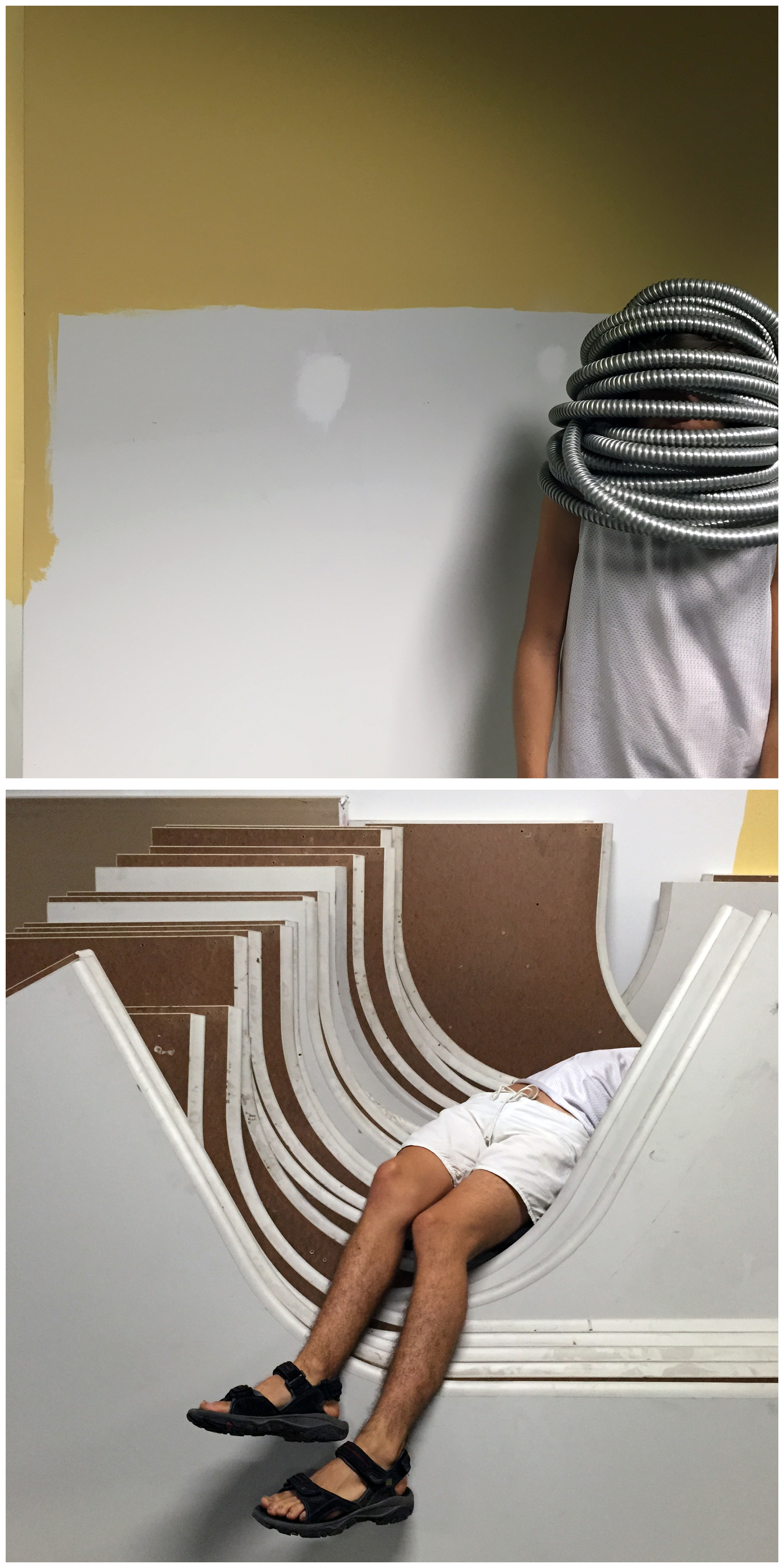 We Cannot Seperate His Thinking From His Activity, 2015Smartphone images34.5 x 69 in.88.65 x 175.26 cm