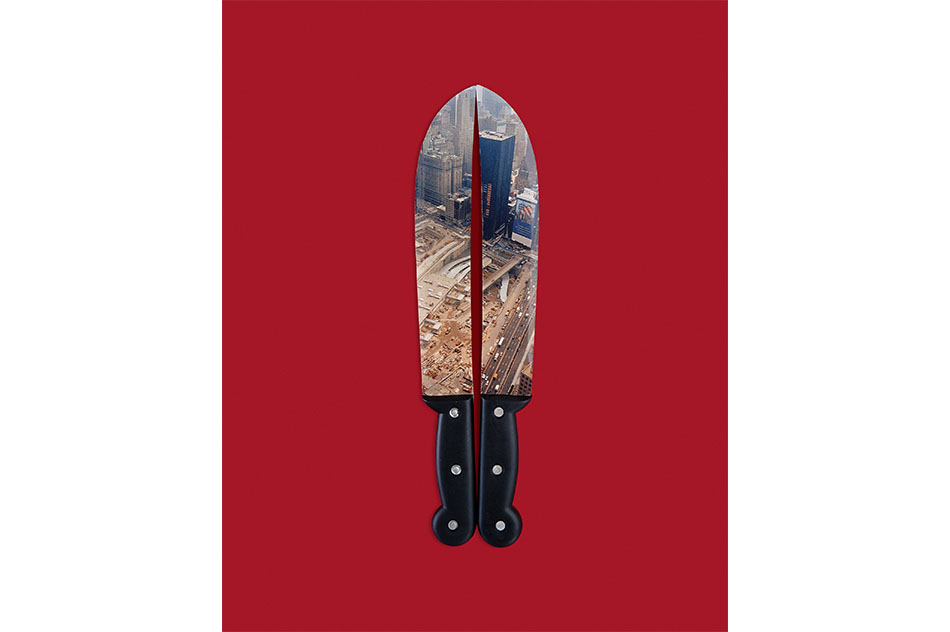 Patrick HamiltonMachetes III, de la serie "Perfect & Imperfect Tools", 2004Impresi&oacute;n lambda sobre papel fotogr&aacute;fico150 x 120 cm (detalle)