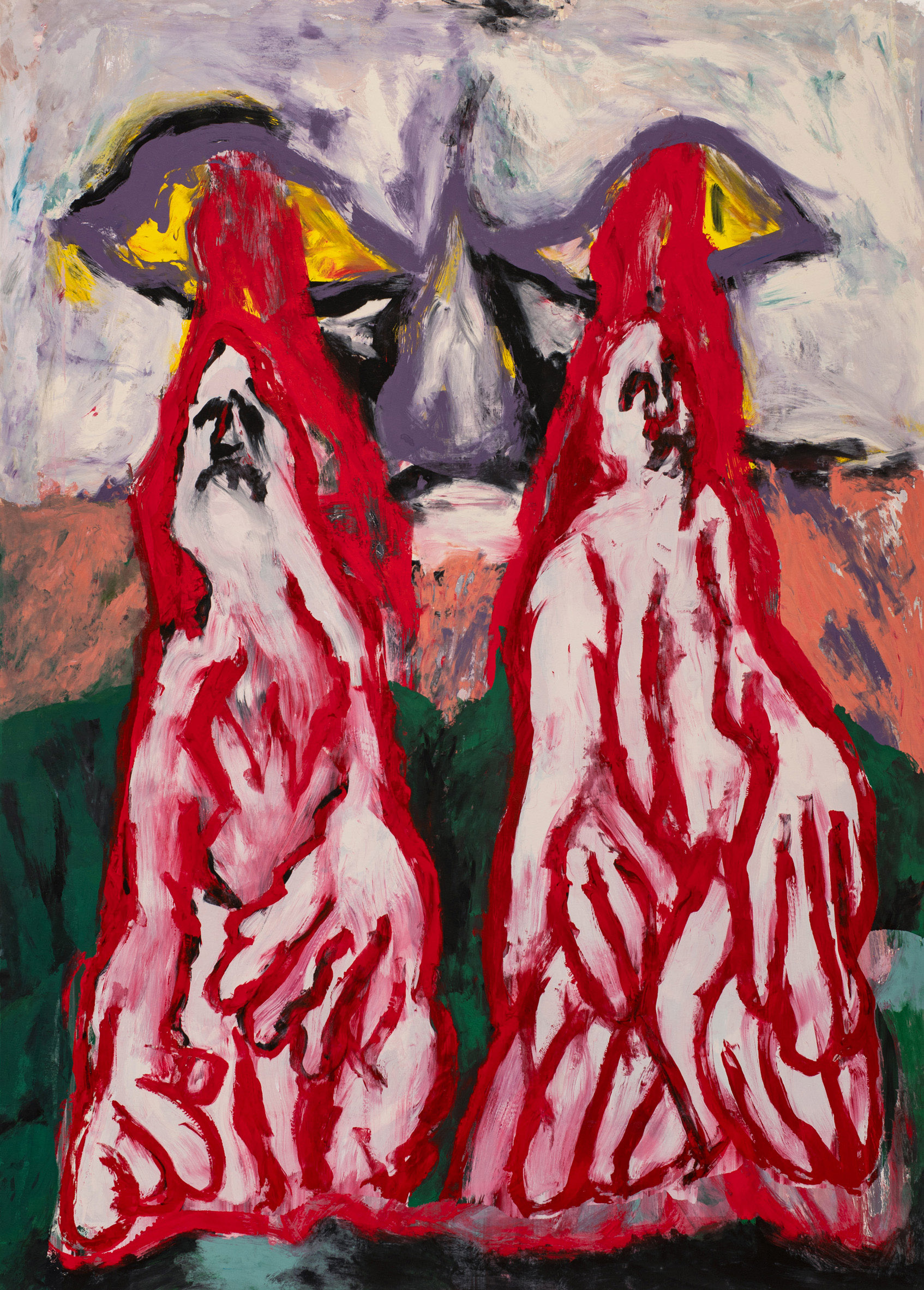 Simun Hazeserigraphic monotype on paper, 140x100cm, 2022