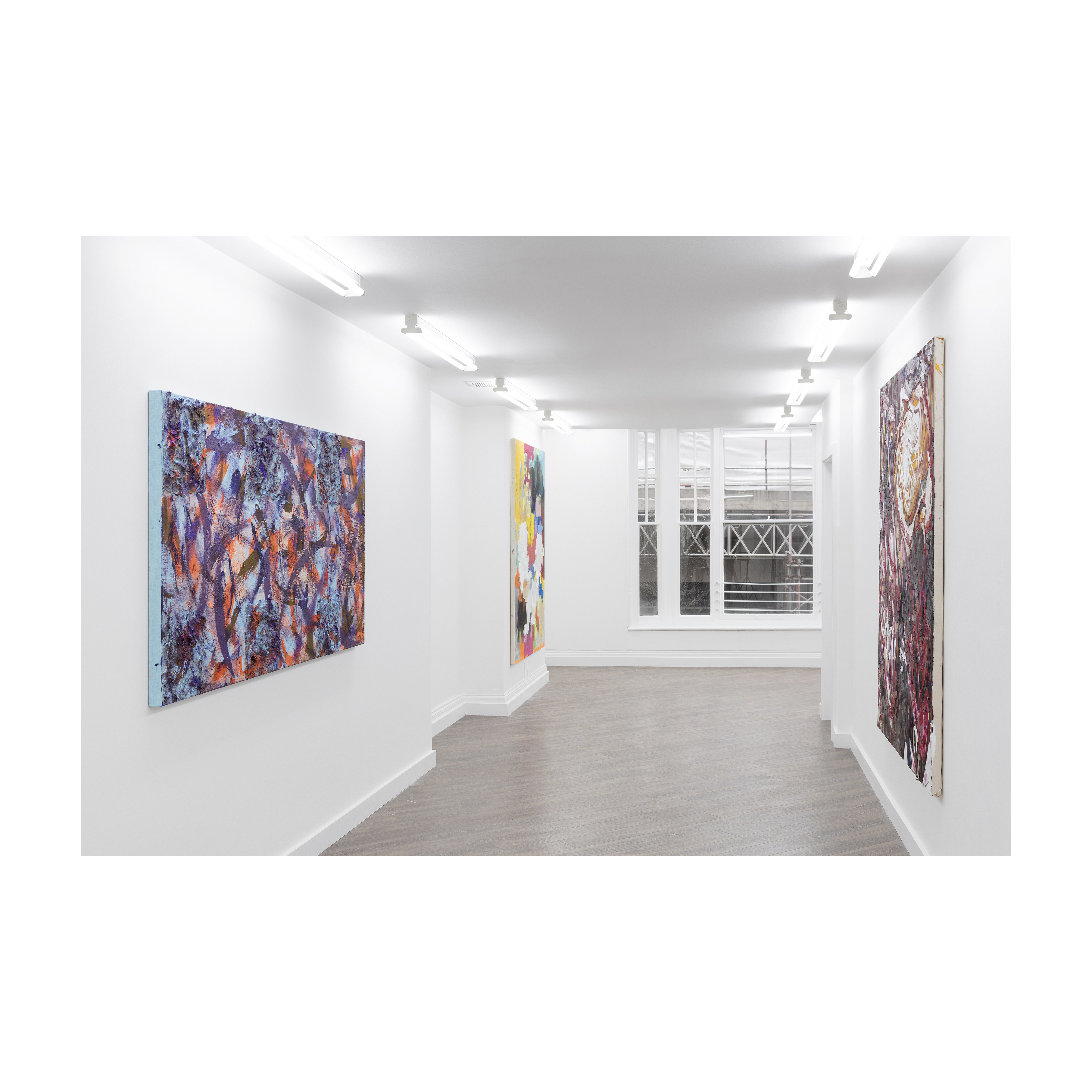 Installation view. Artwork, left to right: © Ryan Cosbert; © Unknown painter(s); © Caroline Jackson.
