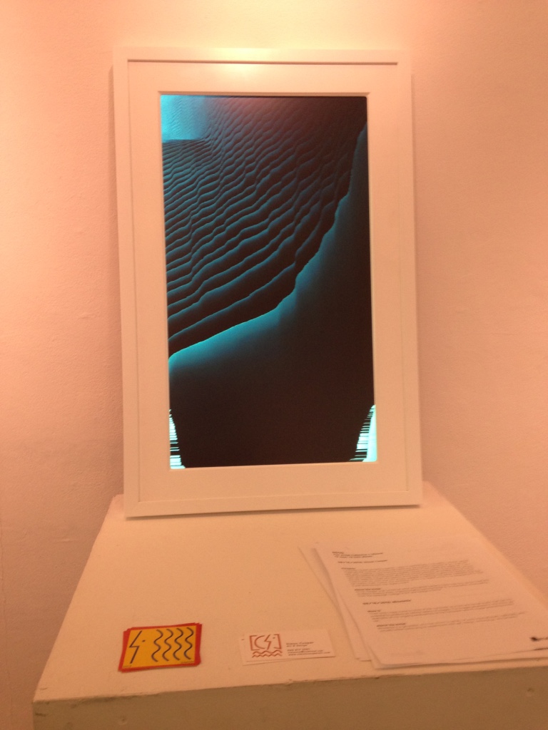 Algorithmic computer on display on the Meural digital canvas, 19.2"x29.5". 2016