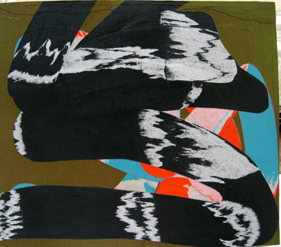 2006 Untitled Collage on found hoarding 10x18in