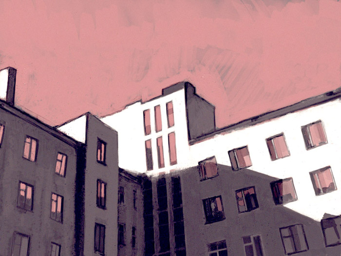 Yard in Murmansk