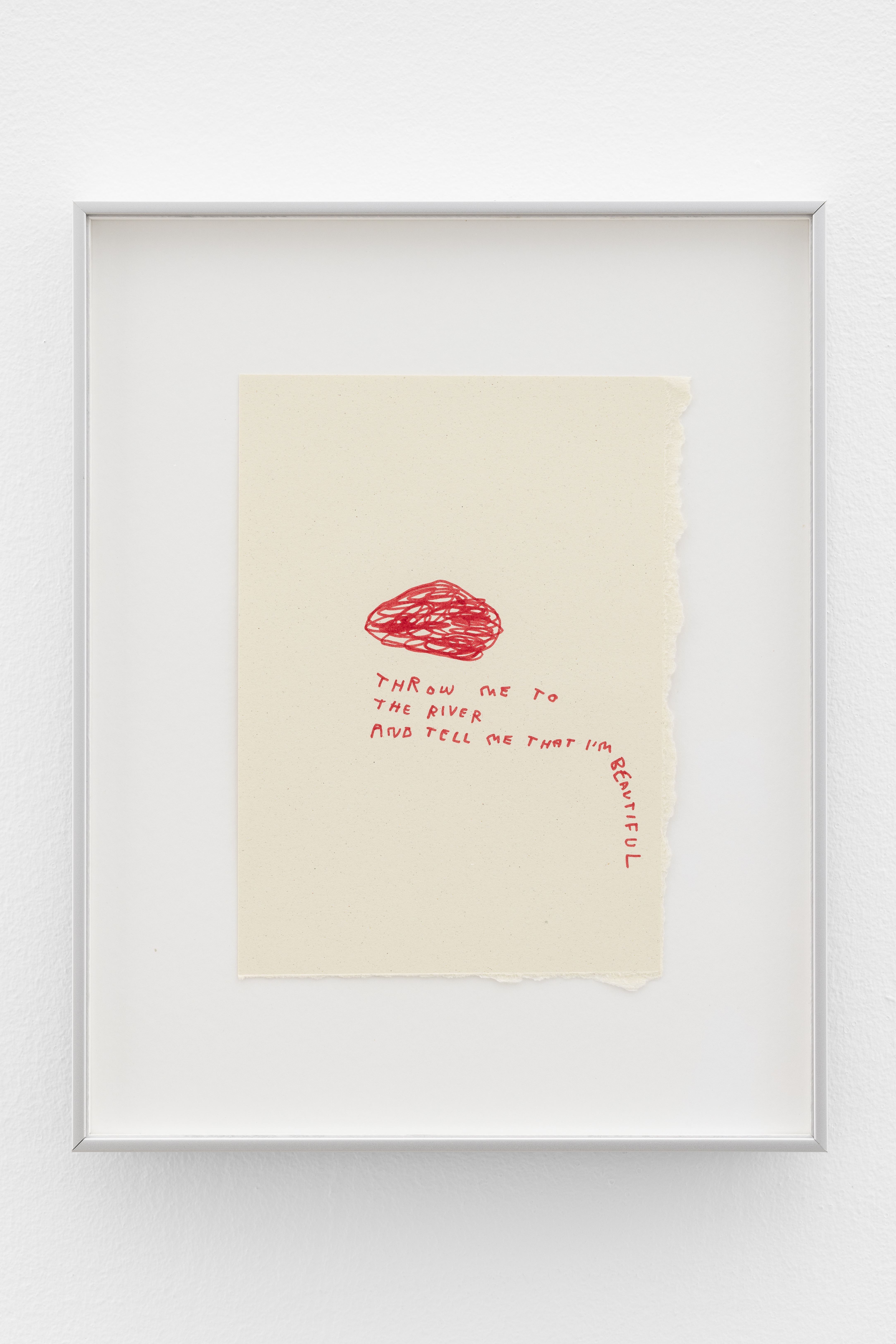 Some people go to parks to connect with nature, I sit on my new house’s floor to connect with my desperation #25. 2023Black ink on paper33 × 26 cmUnique piece