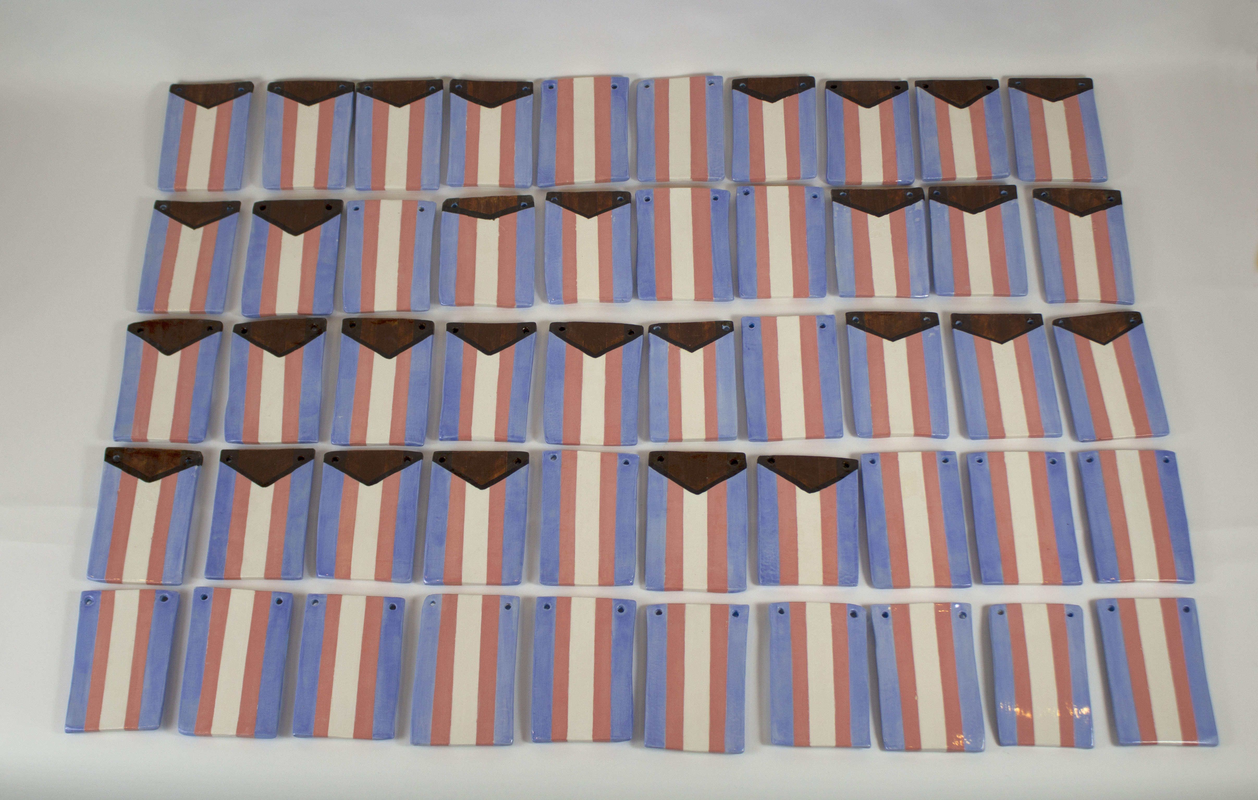 FlagsCone 6 White Ceramic and Underglaze, &frac12;x4x6&rdquo;, 2023