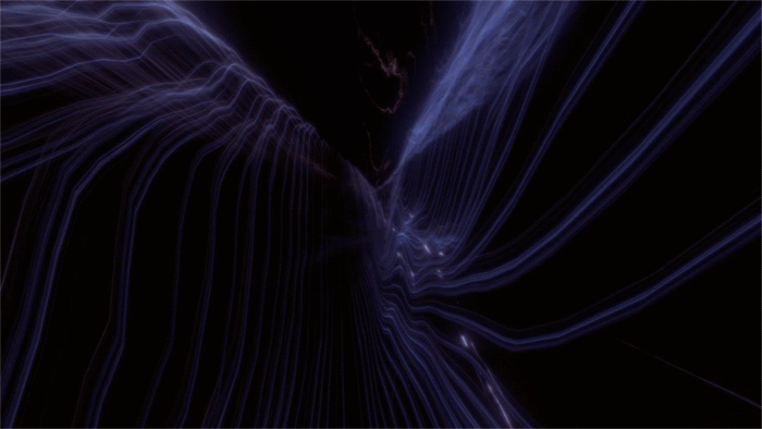 Canyon Installation. Nodes within VR drawing space, 'Space' video