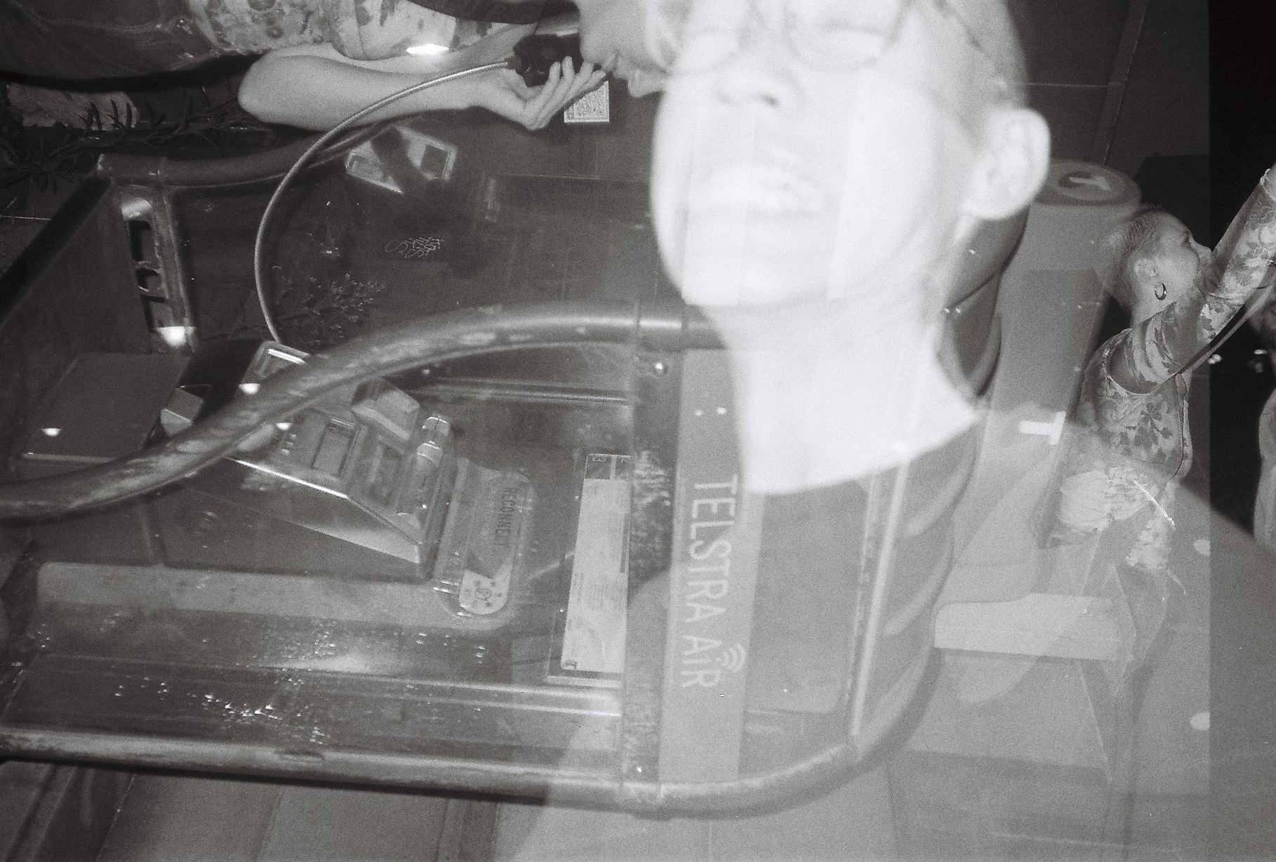 Triple exposure on a Mamiya U Silver Sekor 35mm.