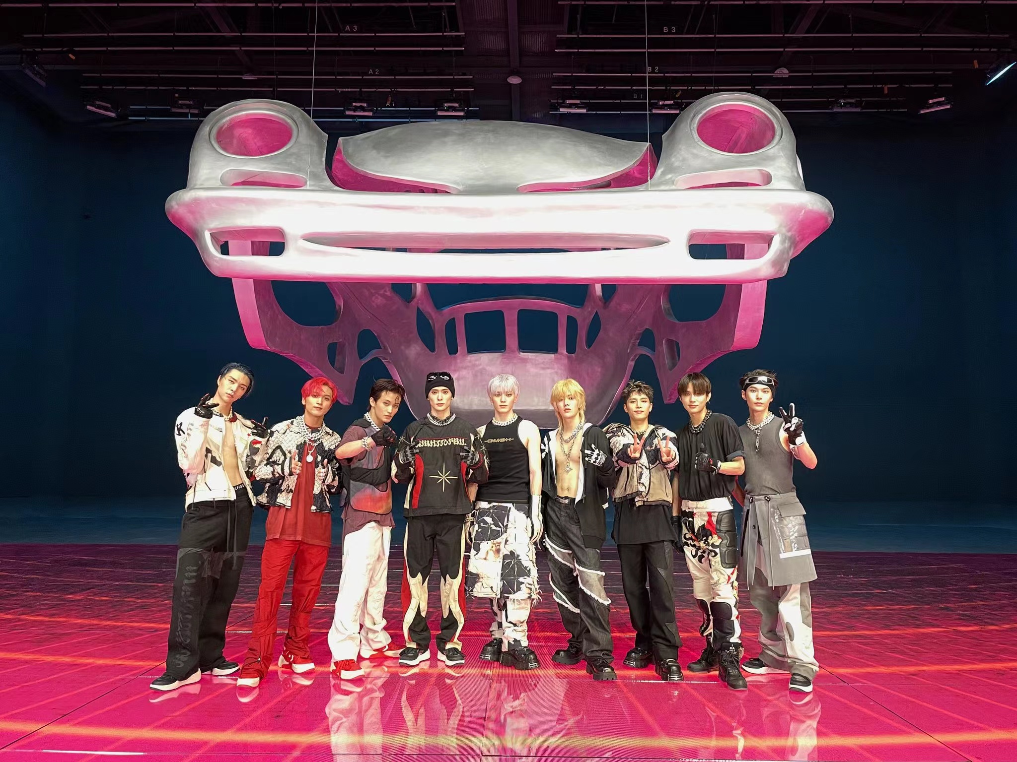 NCT127 wearing Pearl Nipple series and Olgami 01