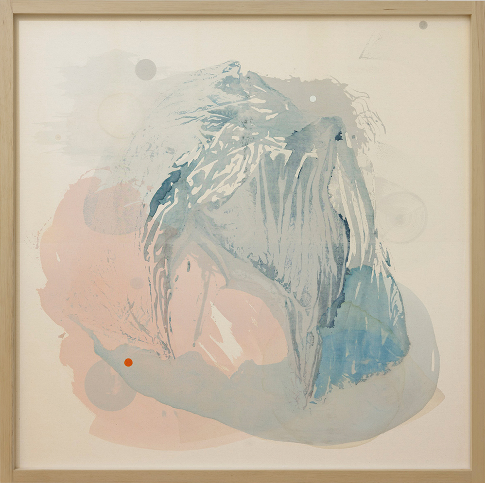 Janus (Bortom bilden) akryl på duk, 200x200cm, 2022 | Foto: Patrik Lindell