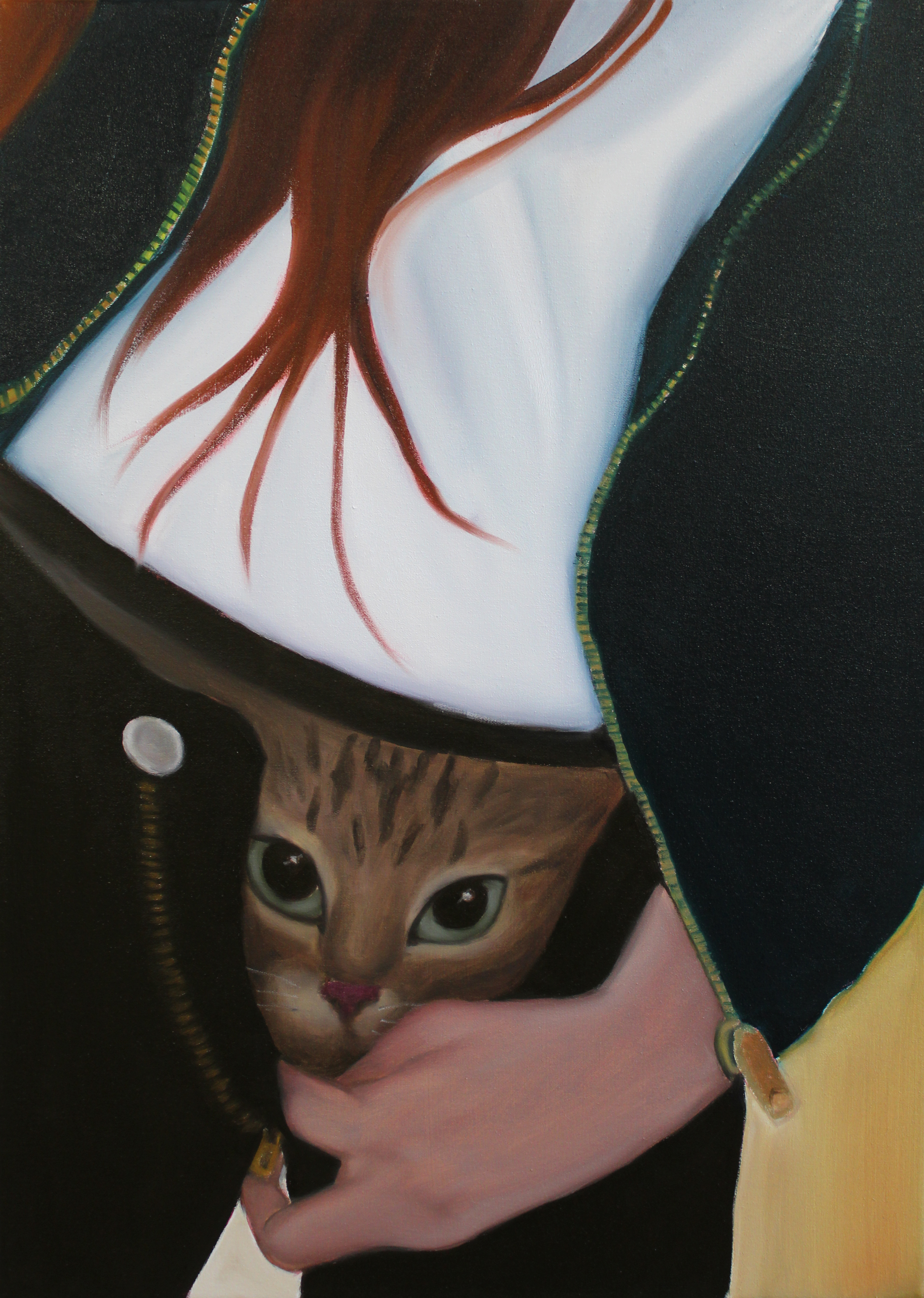 The beast in the pants, oil on canvas, 70x50 cm, 2023