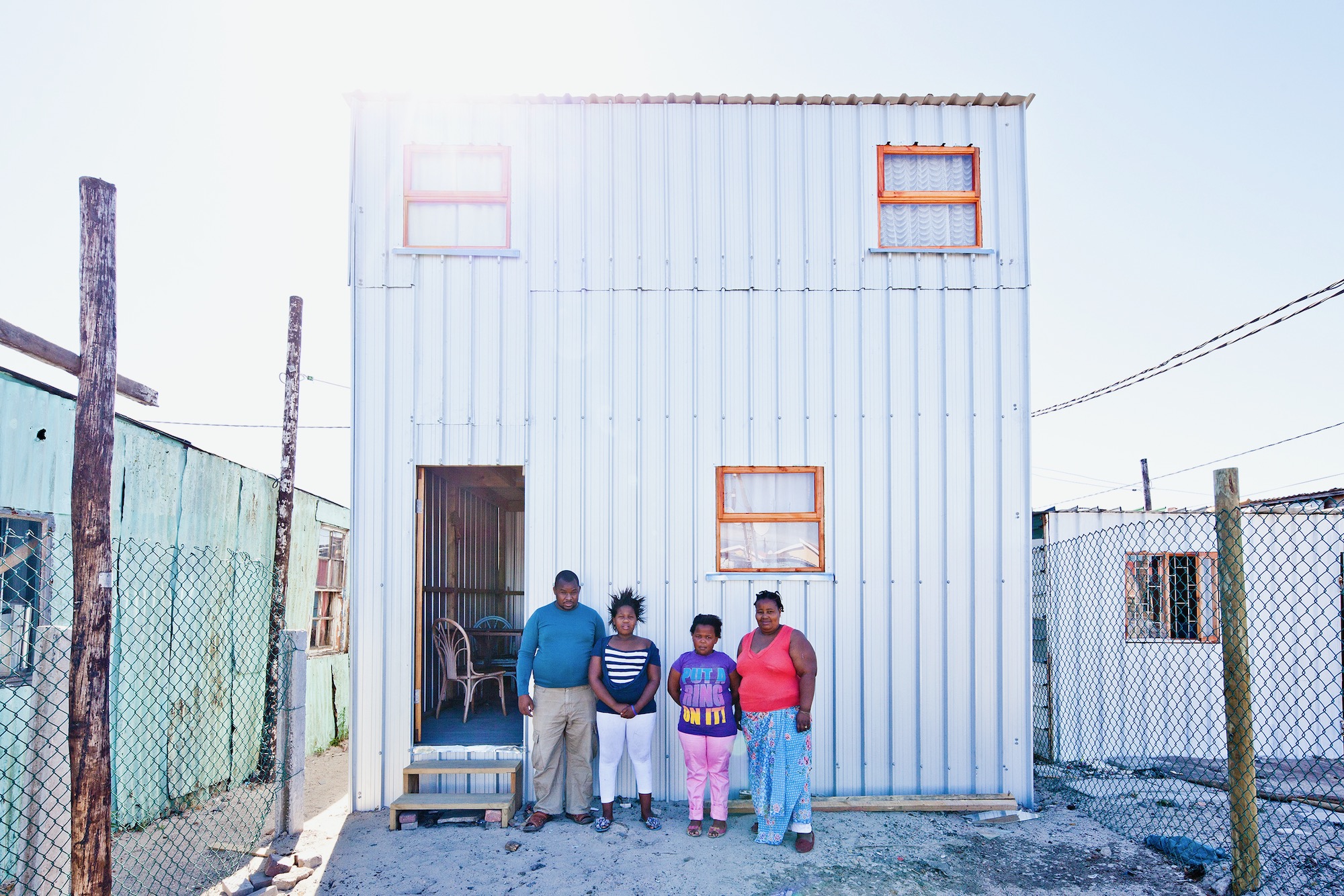 Phumezo's new home as the first Empower Shack prototype