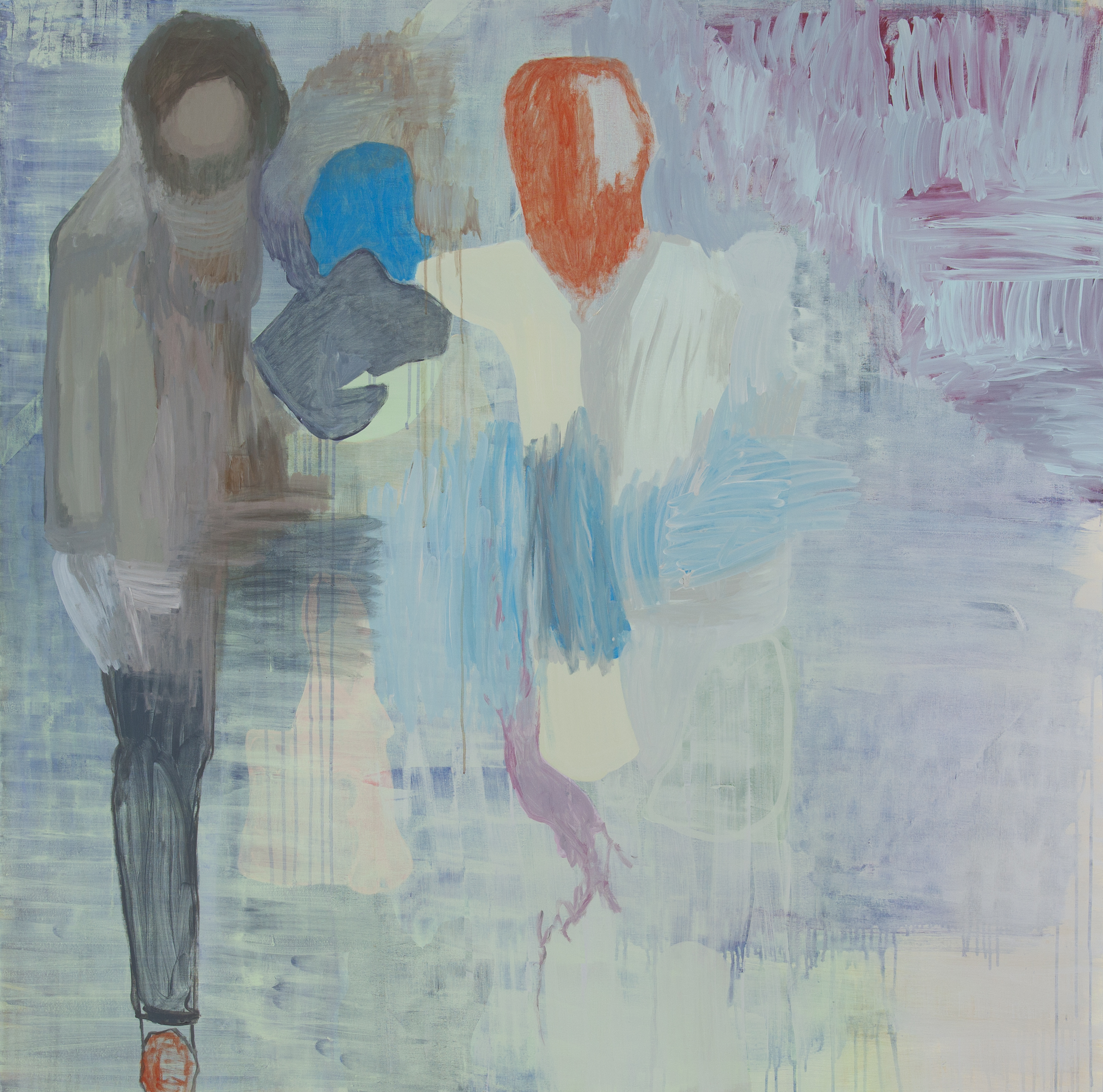 Two and One, 152cm x 152cm, oil on canvas, 2014