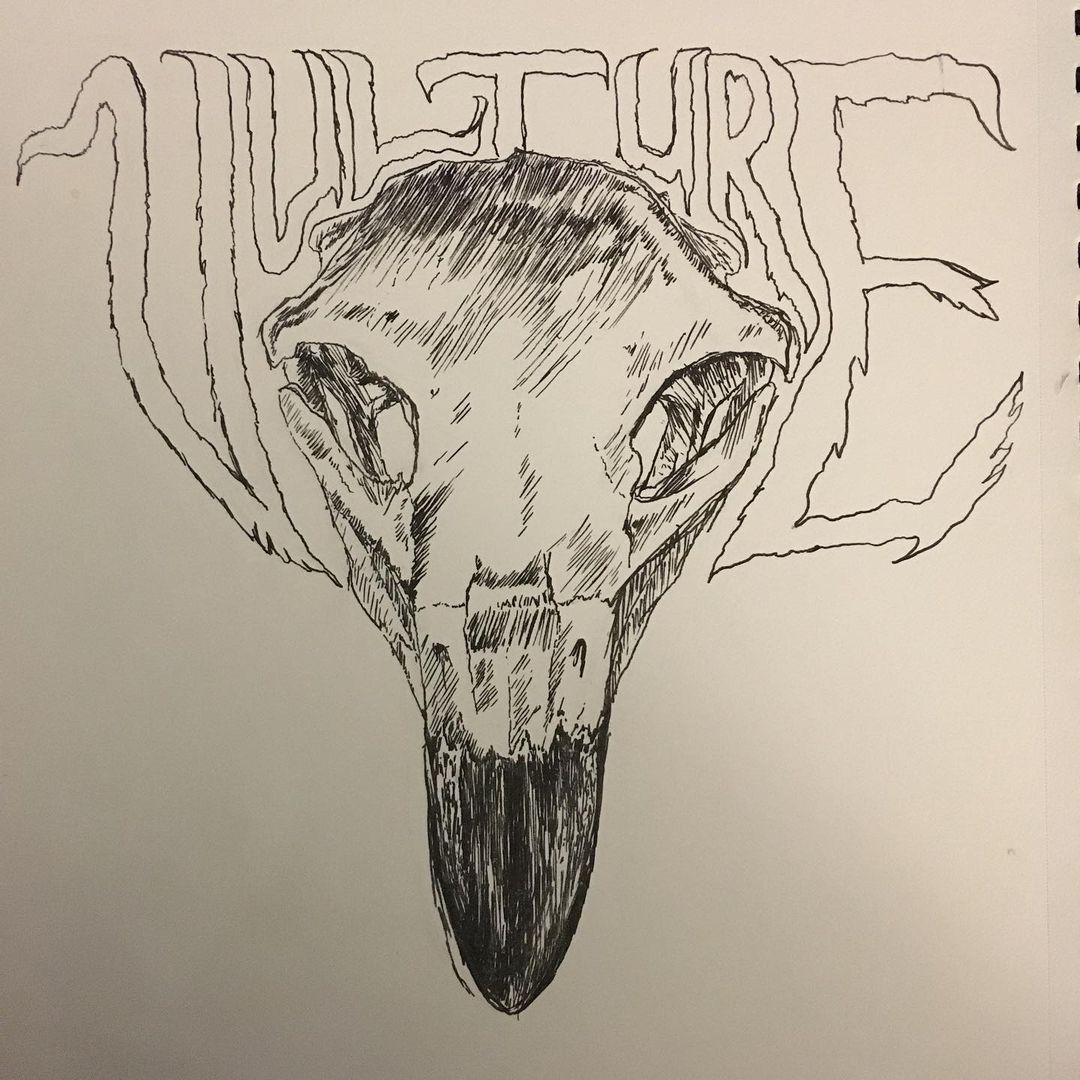 Day 26: Vulture Skull // Skulltober