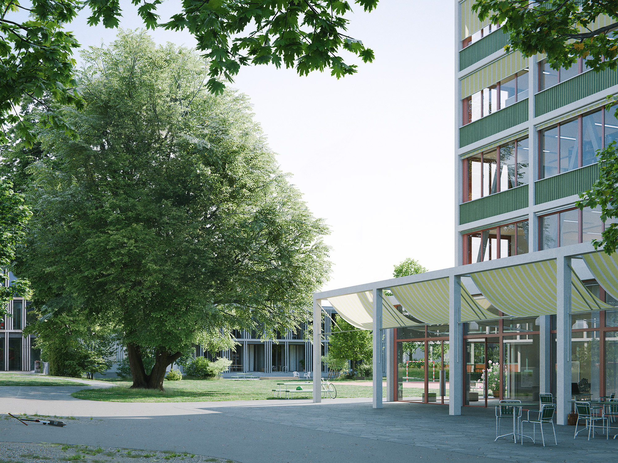 offener wettbewerb, sia, visualisierung, Bern, Schule, sia, architektur, Zug, Guthirt