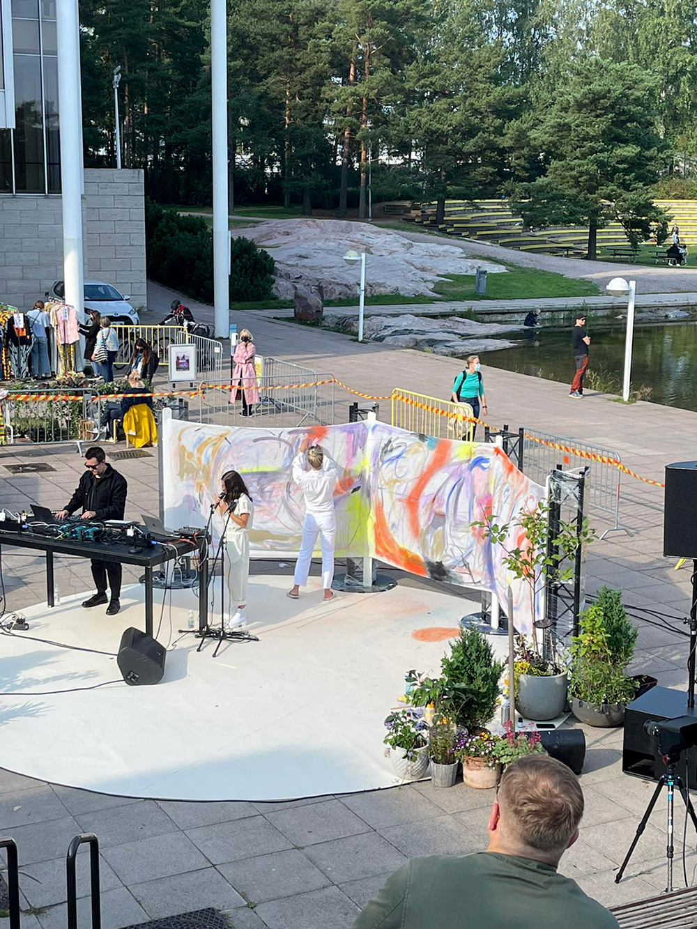 Art performance 'Paint Poetry Sound' - Espoo Cultural Centre 2021