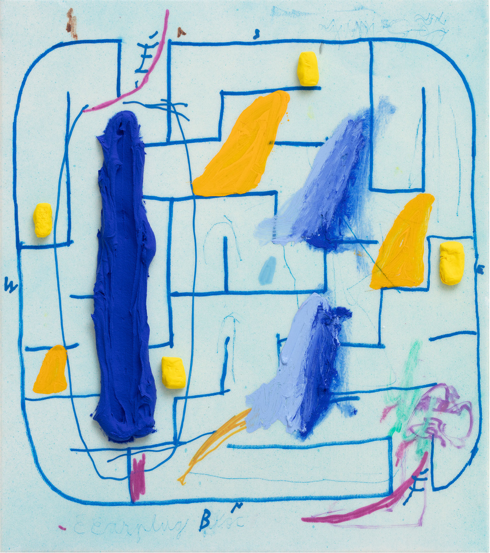Earplug Blog, 2024, 46X40cm, Acrylic on Canvas