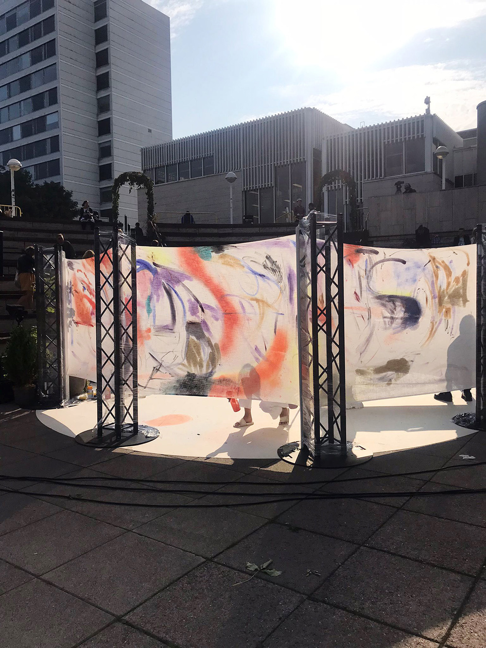 Art performance 'Paint Poetry Sound' - Espoo Cultural Centre 2021