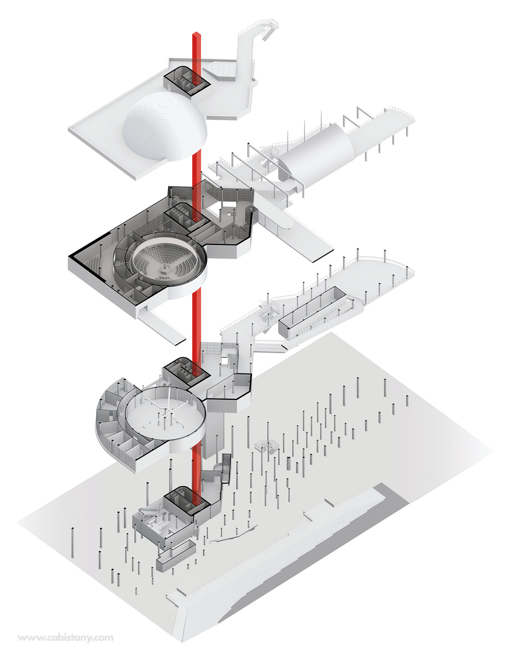 Axonometria explicativa de la reforma