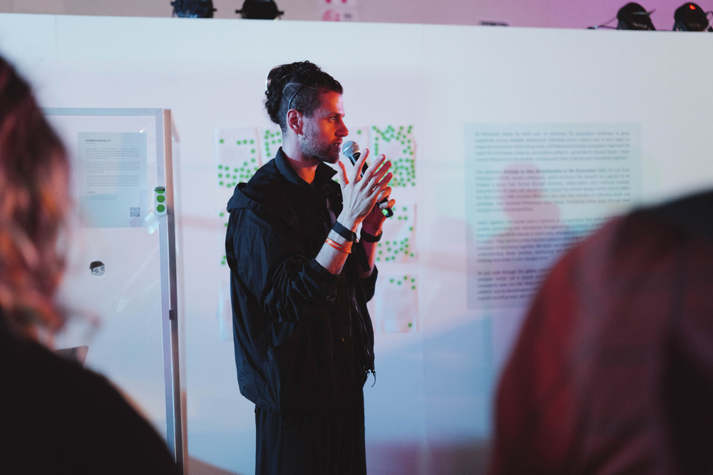 Final installation view at DevConnect Buenos Aires