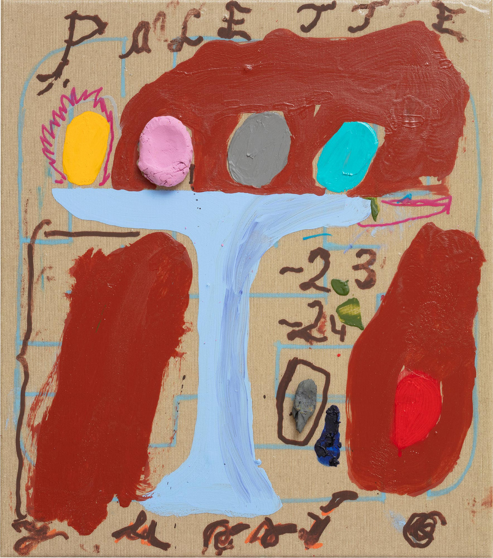 Palette, 2024, 46X40cm, Acrylic on Canvas