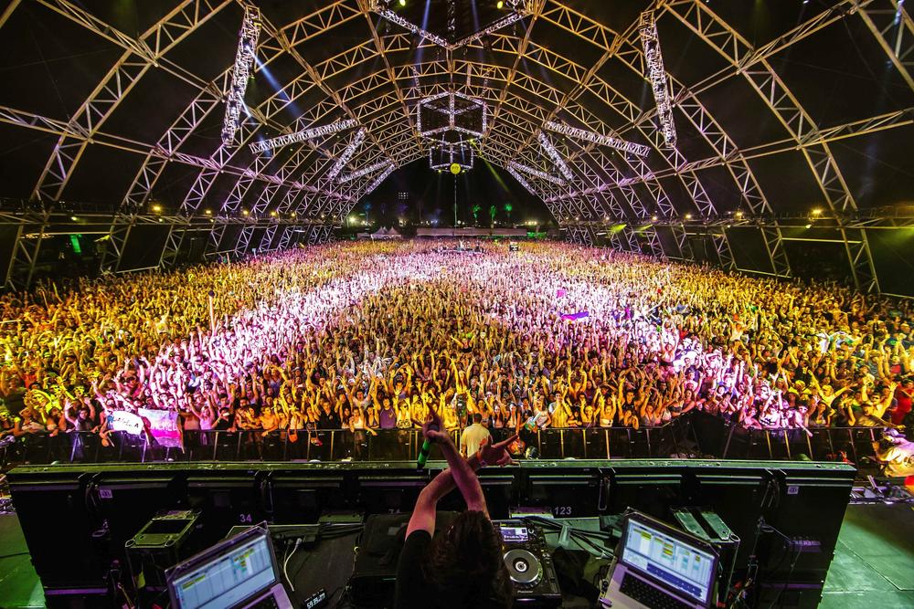 Bassnectar performing at Coachella