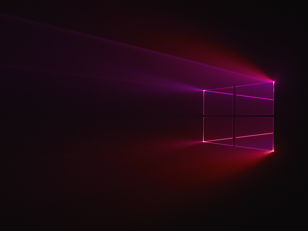 Windows 10 glowing logo (1920x1080) : wallpaper