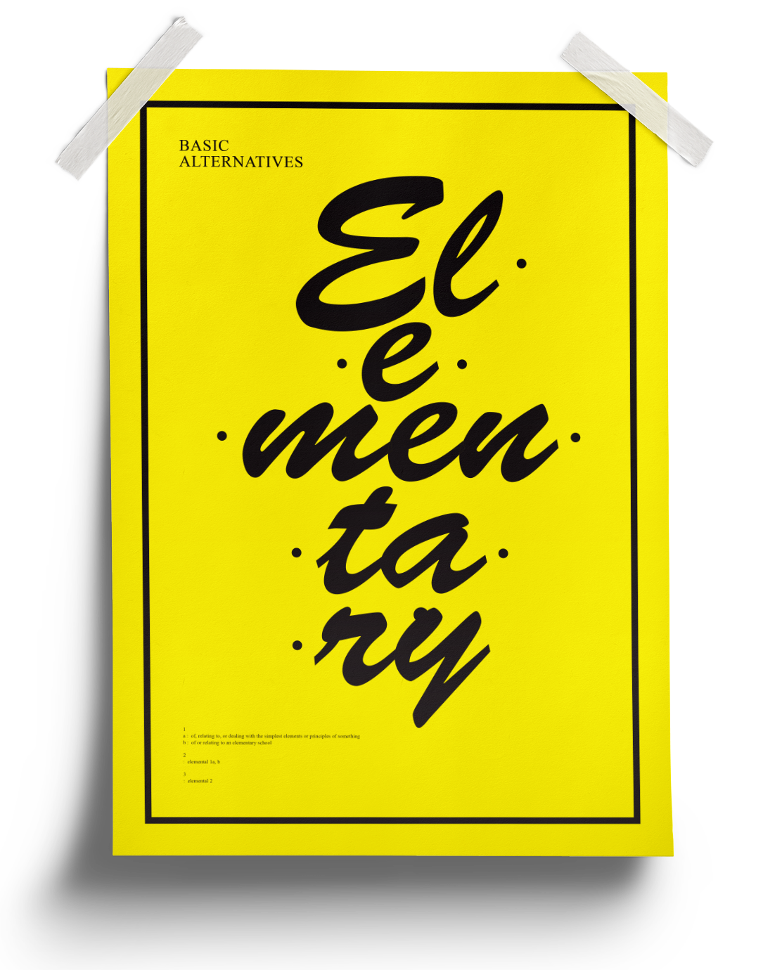 Basic Alternatives — Angelo Tirambulo