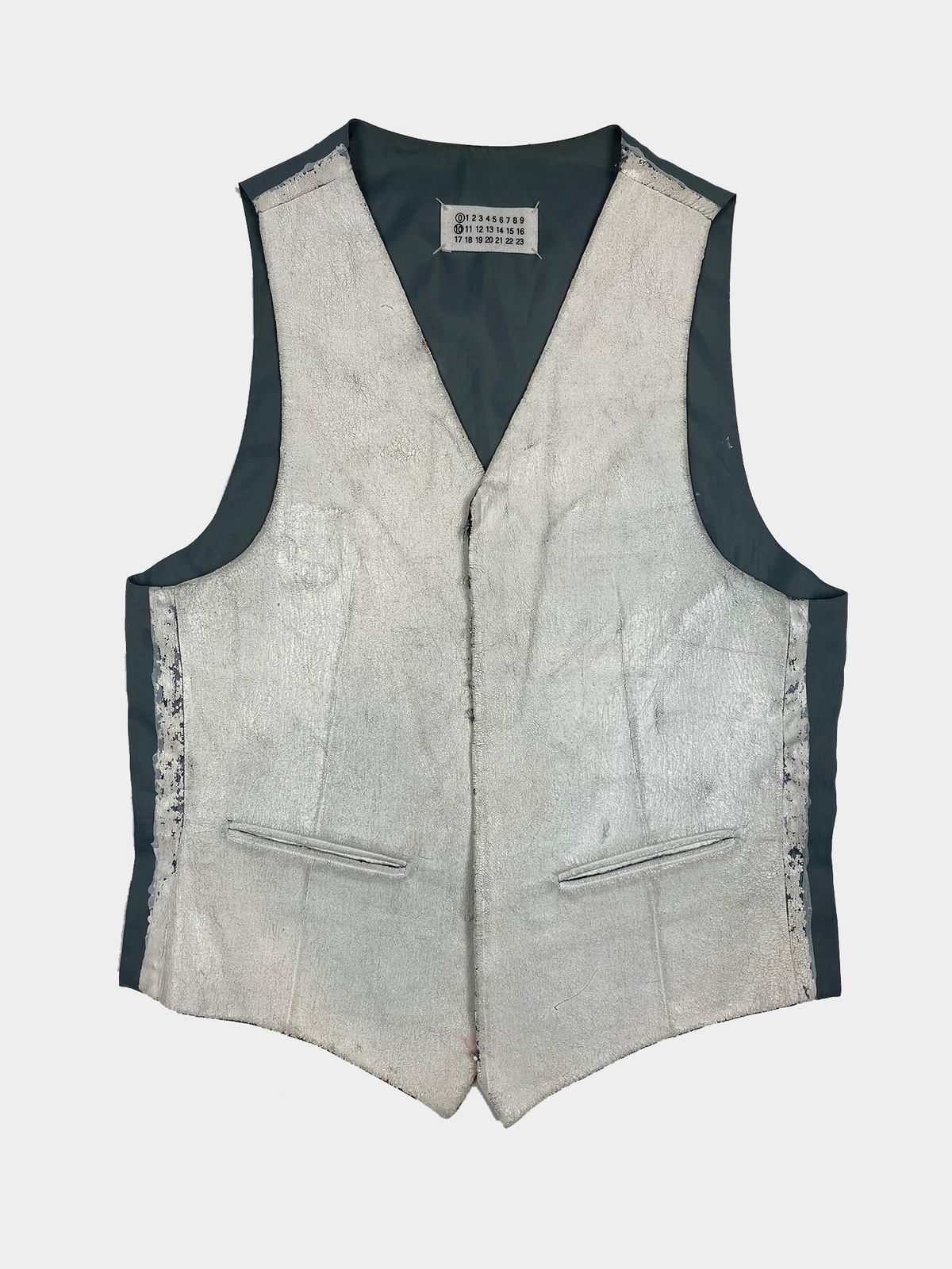 MAISON MARGIELA A/W02 Artisanal Painted vest - ARCHIVED