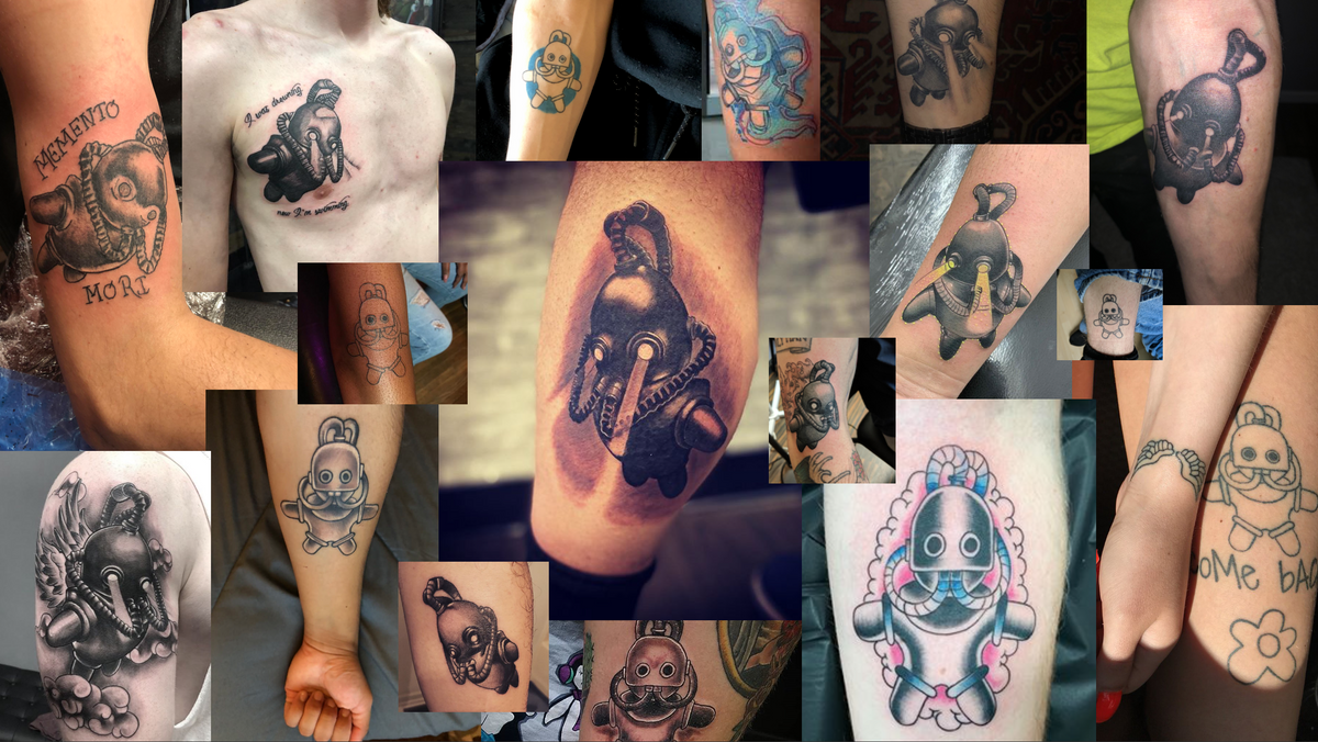 Drowning hand - Tattoogrid.net