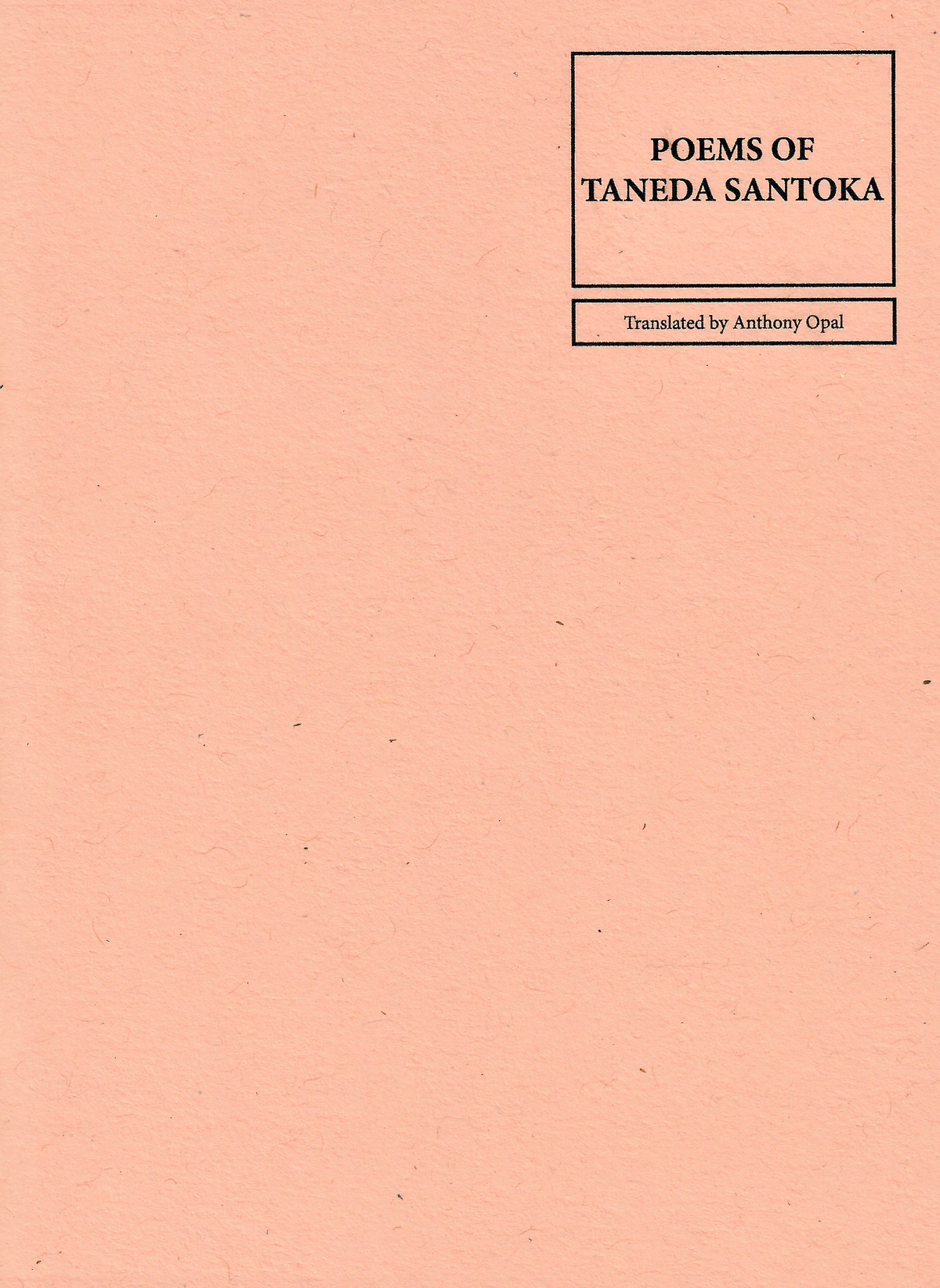 Poems Of Taneda Santoka — The Economy Press