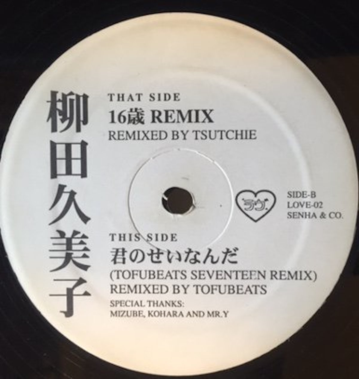 柳田久美子 / 君のせいなんだ tofubeats REMIX 激レアレコード - レコード