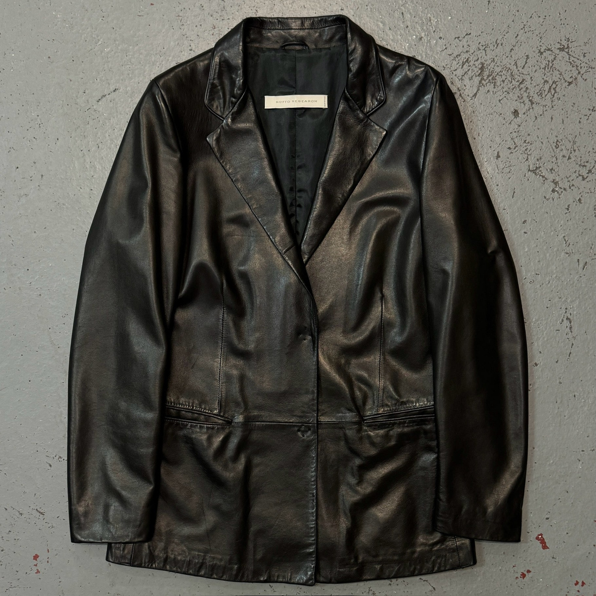ジャケット・アウター Ruffo research A.F. Vandevorst FW2000 Ruffo Research X A.F Vandevorst, F/W 2000 Tailored Leather Jacket