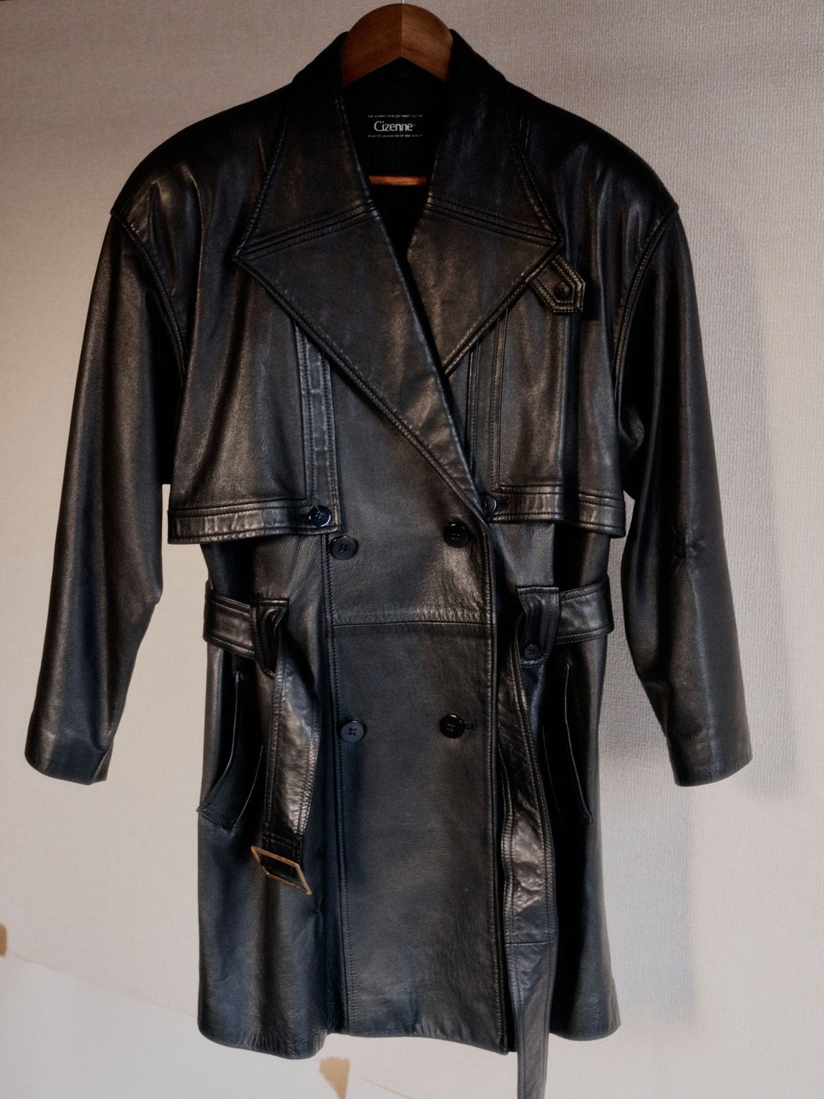 ジャケット・アウター Japanese archive double name leather Japanese Leather Duster Jacket - Goen Archive