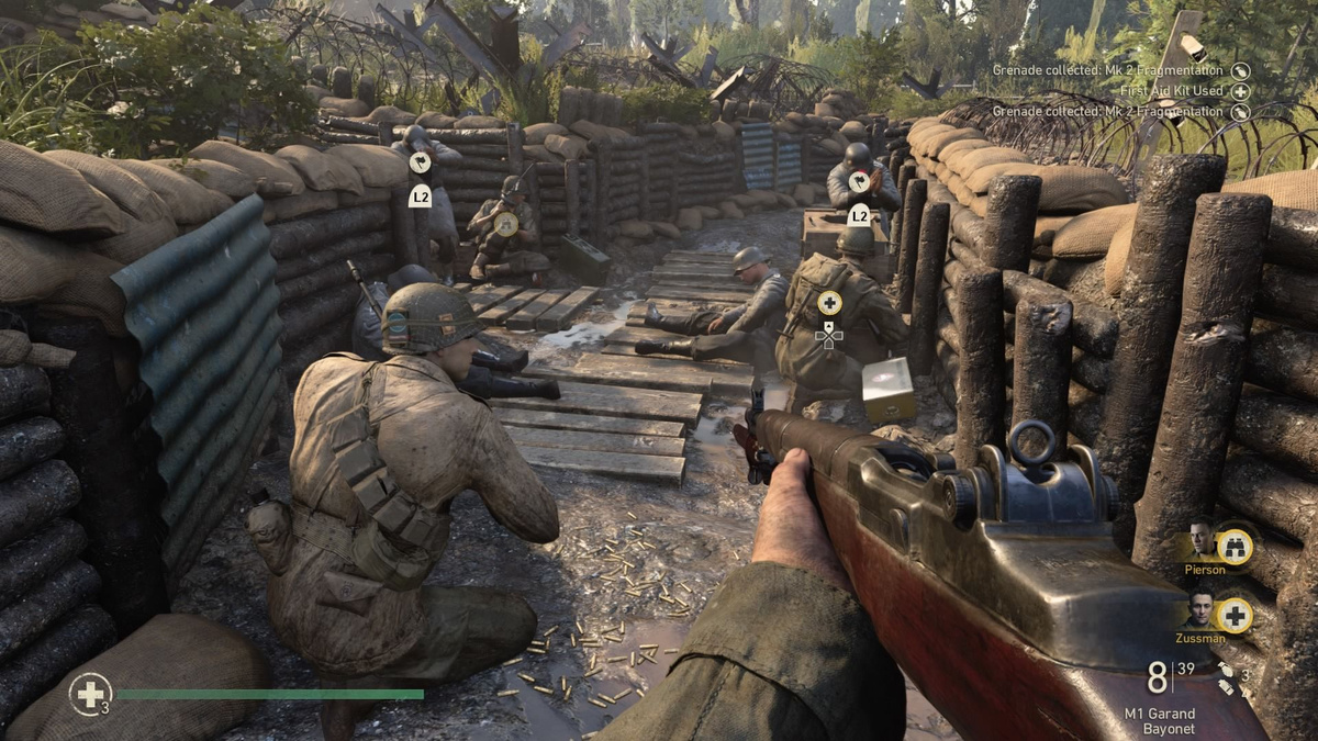 Call of Duty: WWII, Interface In Game