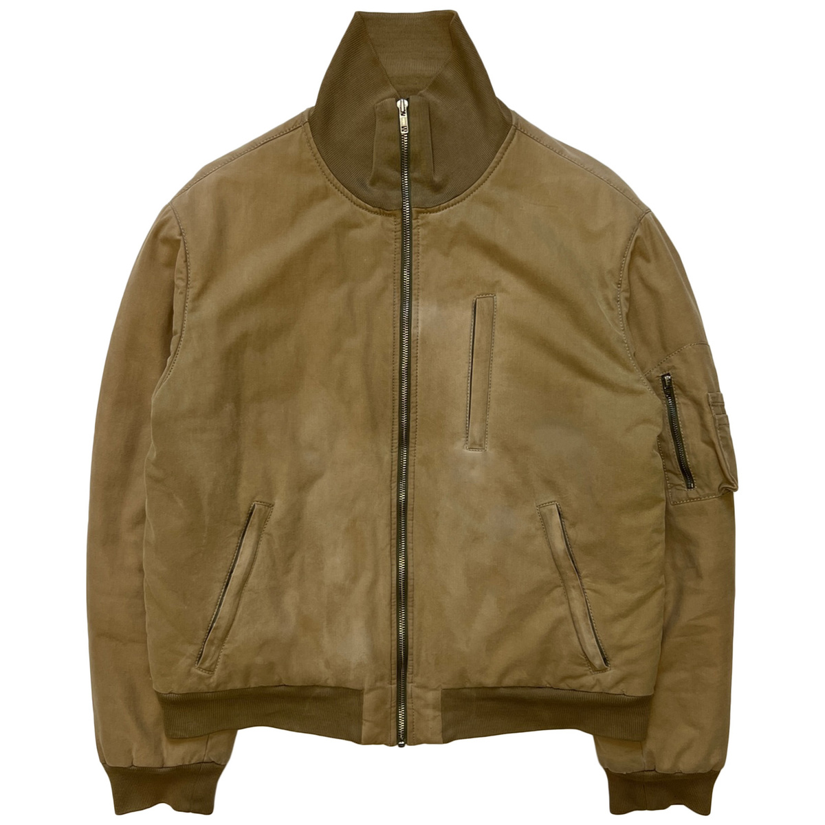 Helmut Lang, A/W 1999 Resin Coated High Neck MA-1 Bomber Jacket 