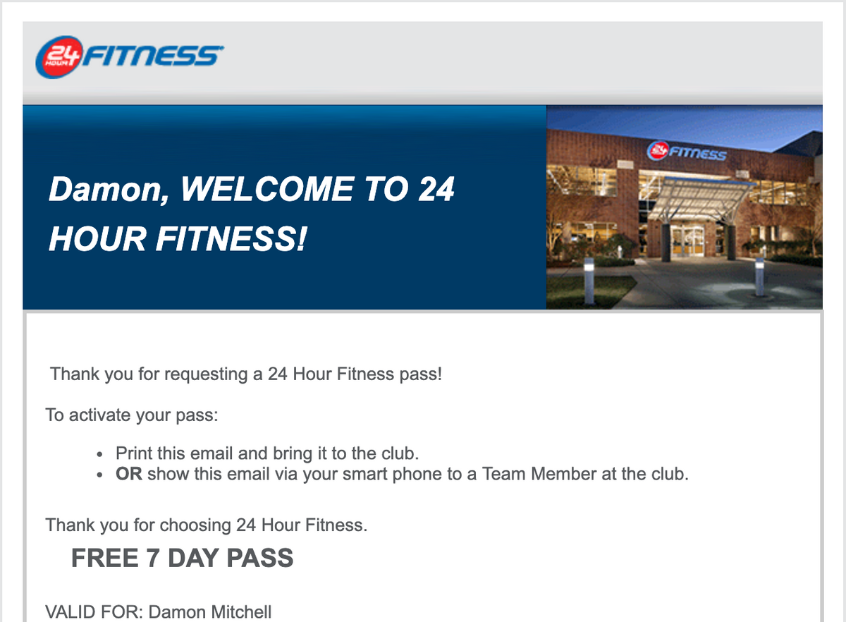 24 hour fitness guest pass age
