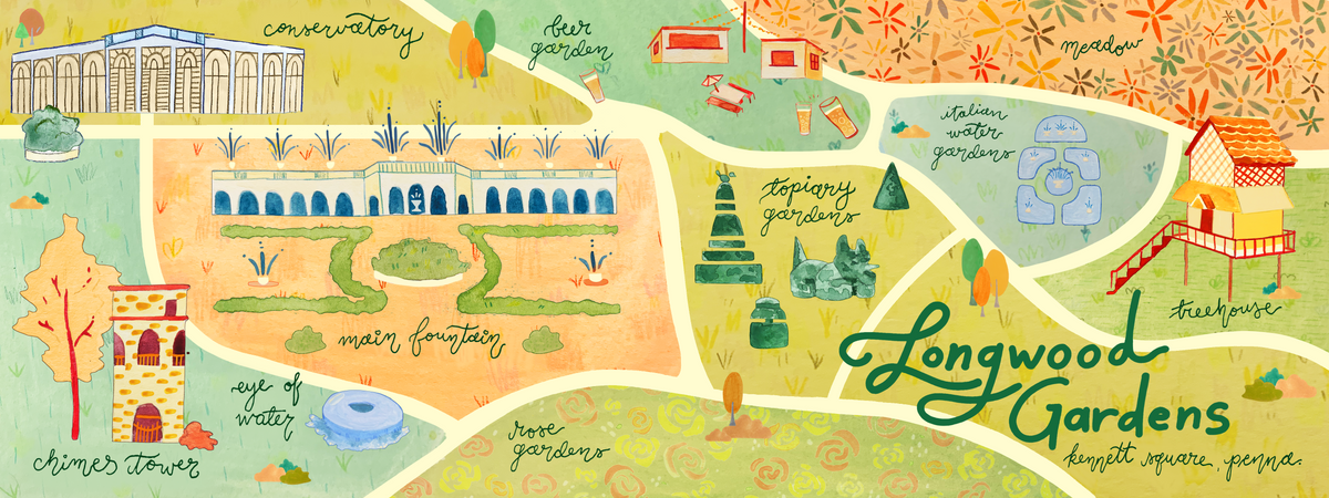 Longwood Map Helen Nichols - Longwood Gardens Map 