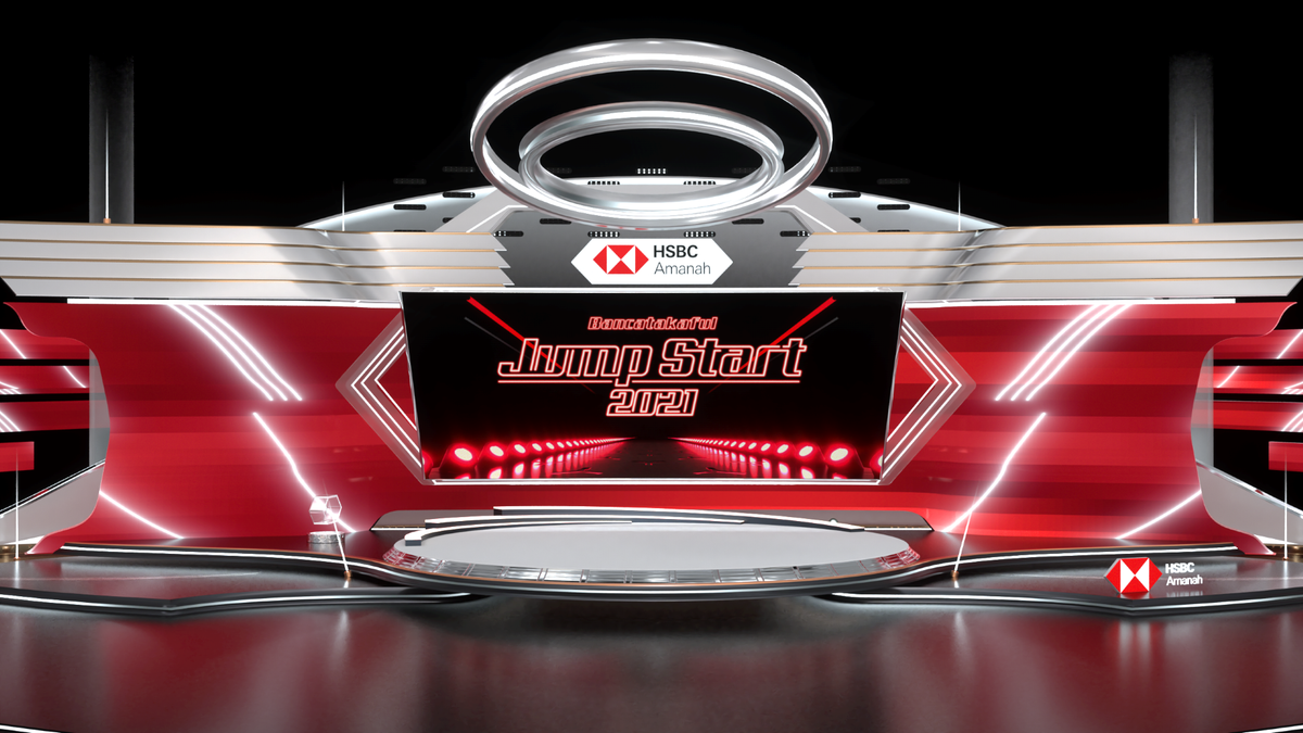 Virtual Stage - HSBC Jumpstart 2021 - zack lee | motion designer
